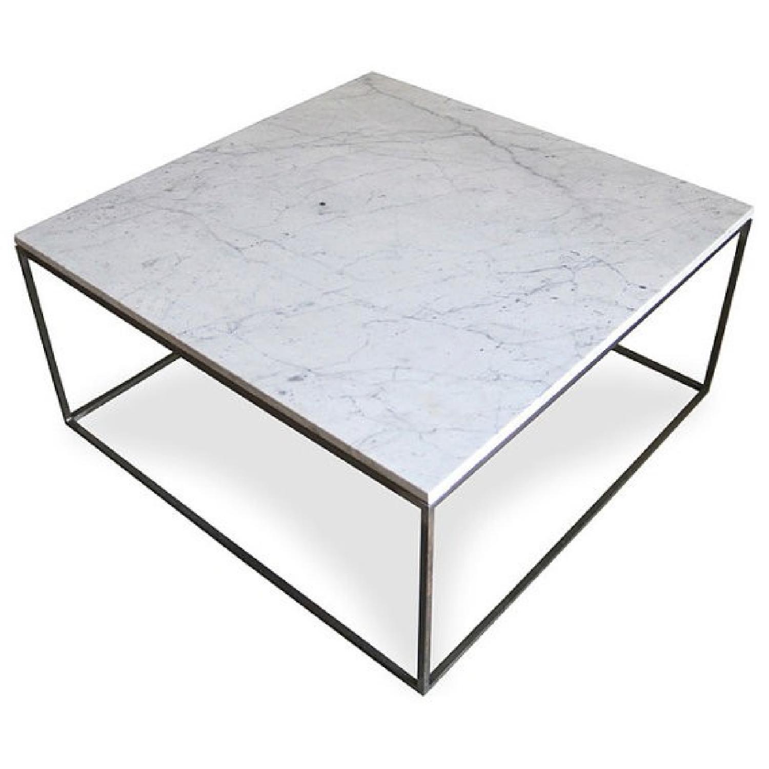 White Marble Coffee Table - image-3