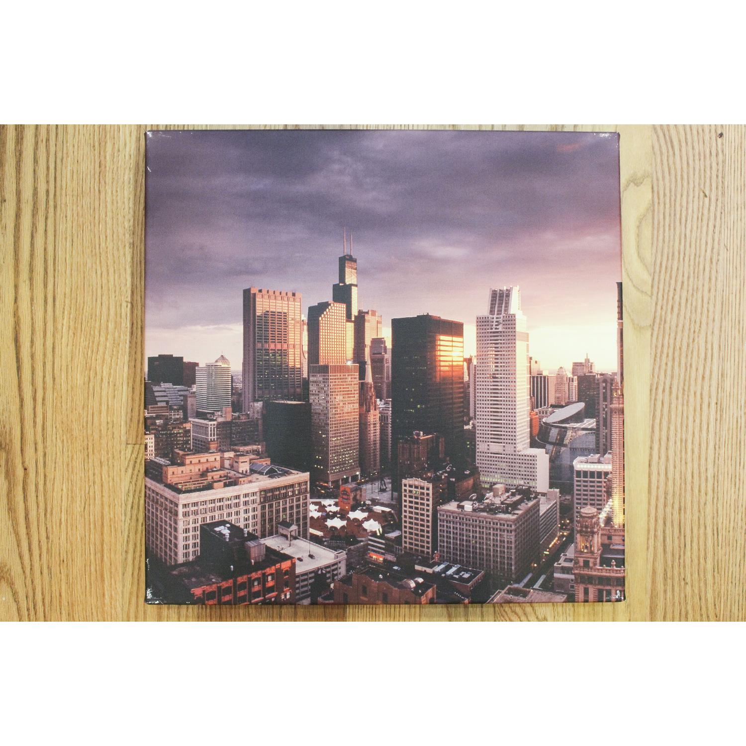 Chicago Skyline 3 Panel Canvas Art - image-4