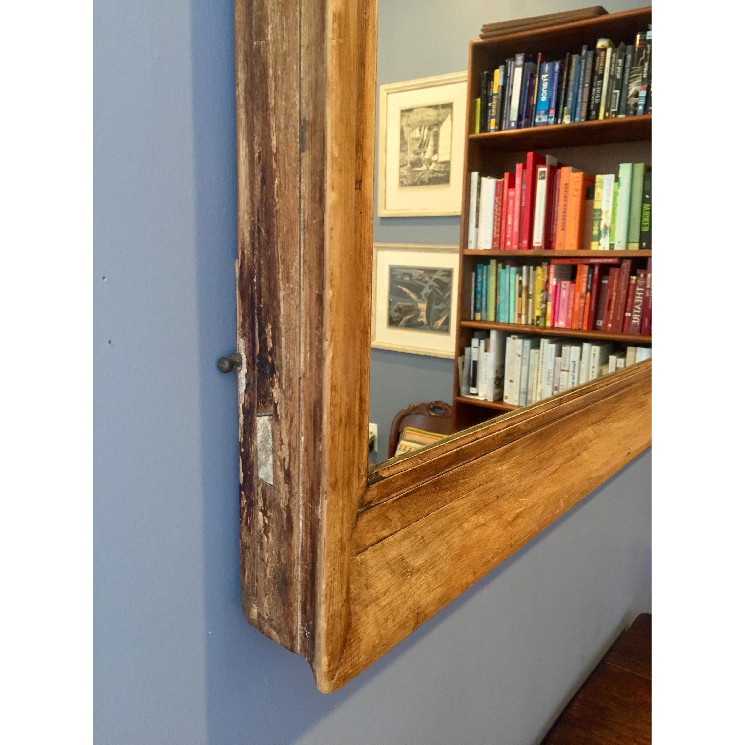 English Antique Wood Wall Mirror - image-2