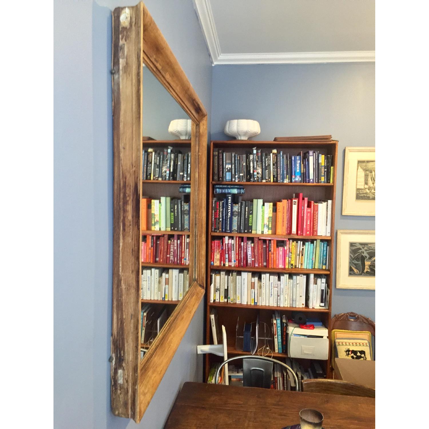 English Antique Wood Wall Mirror - image-3