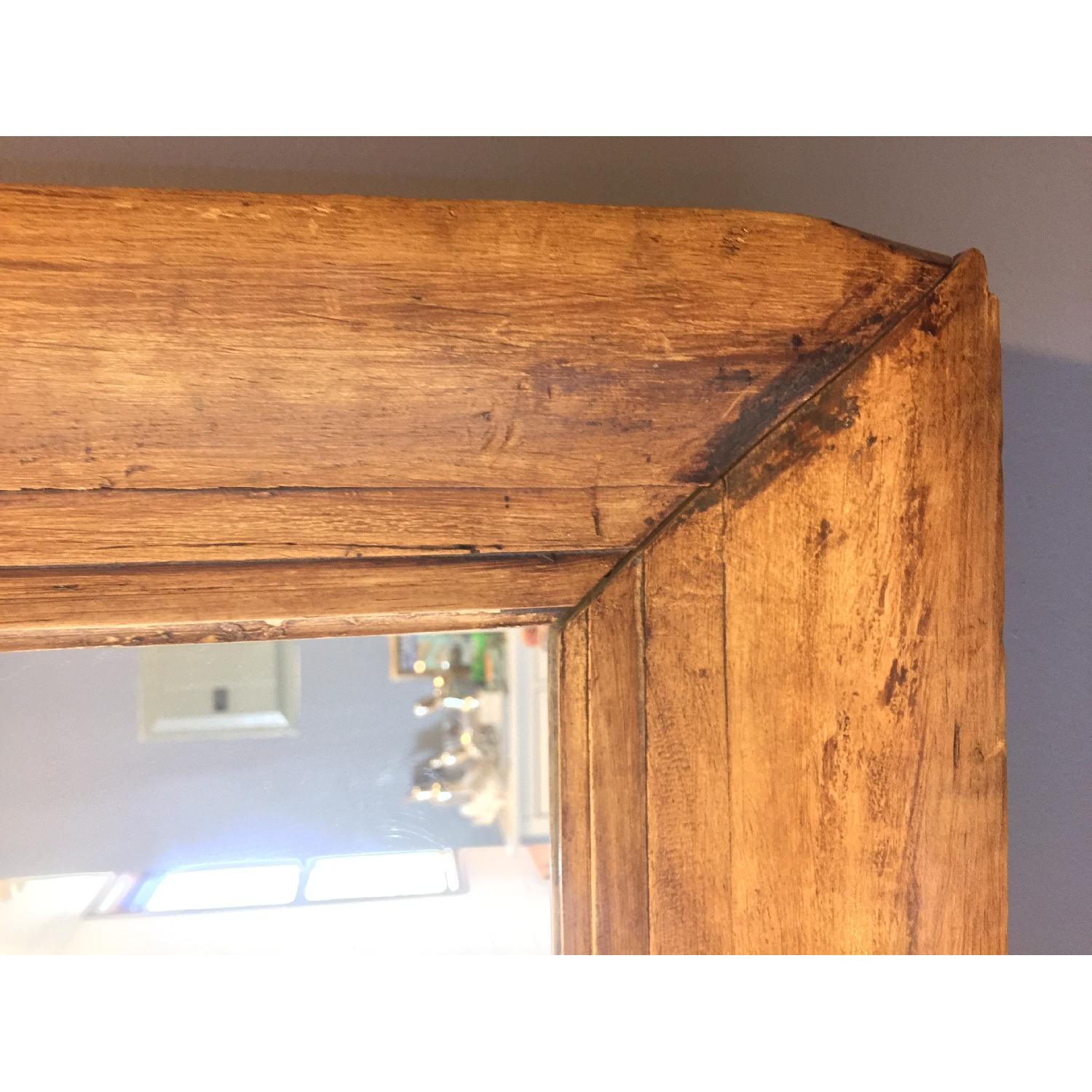 English Antique Wood Wall Mirror - image-4