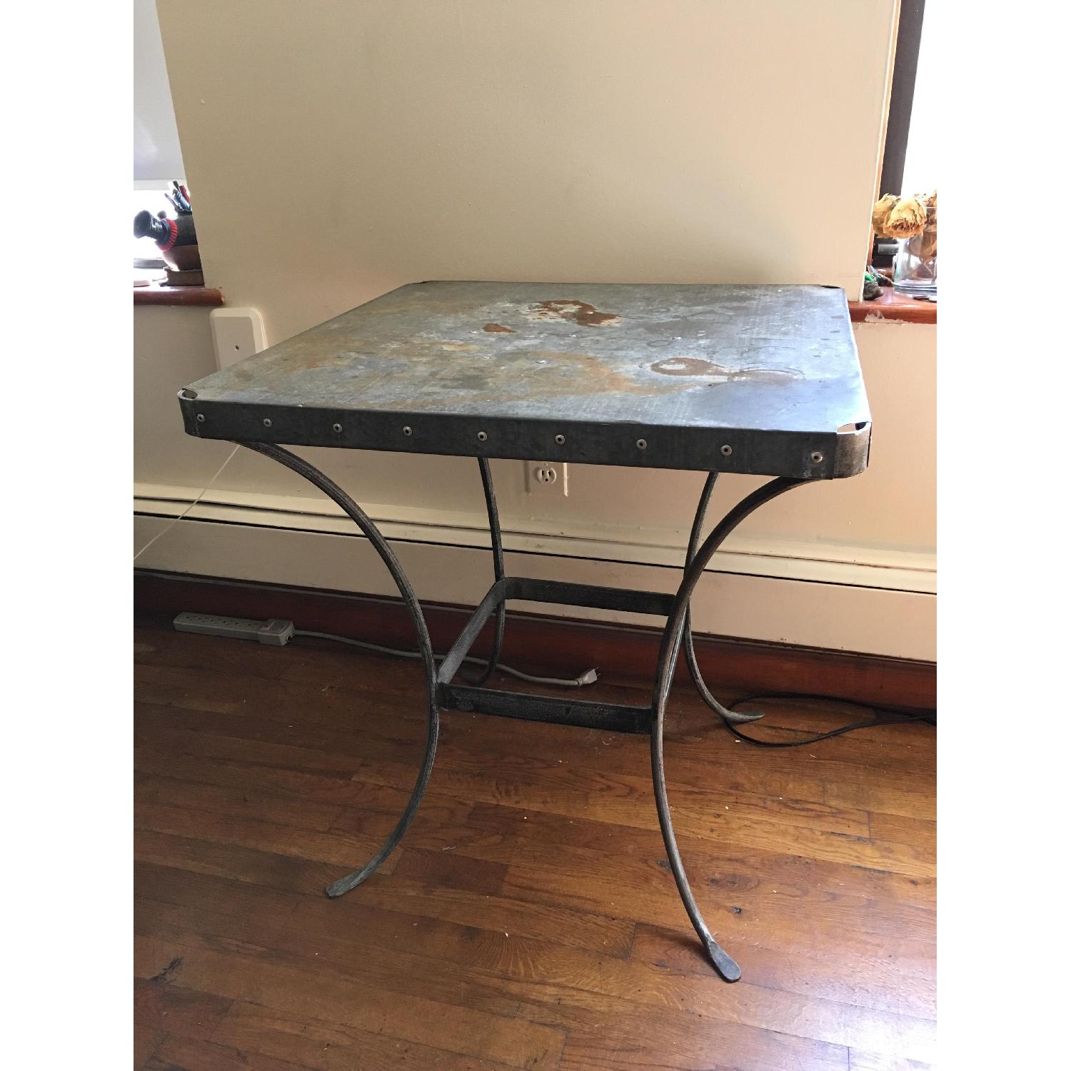 Rustic Industrial Modern Metal Table - image-1