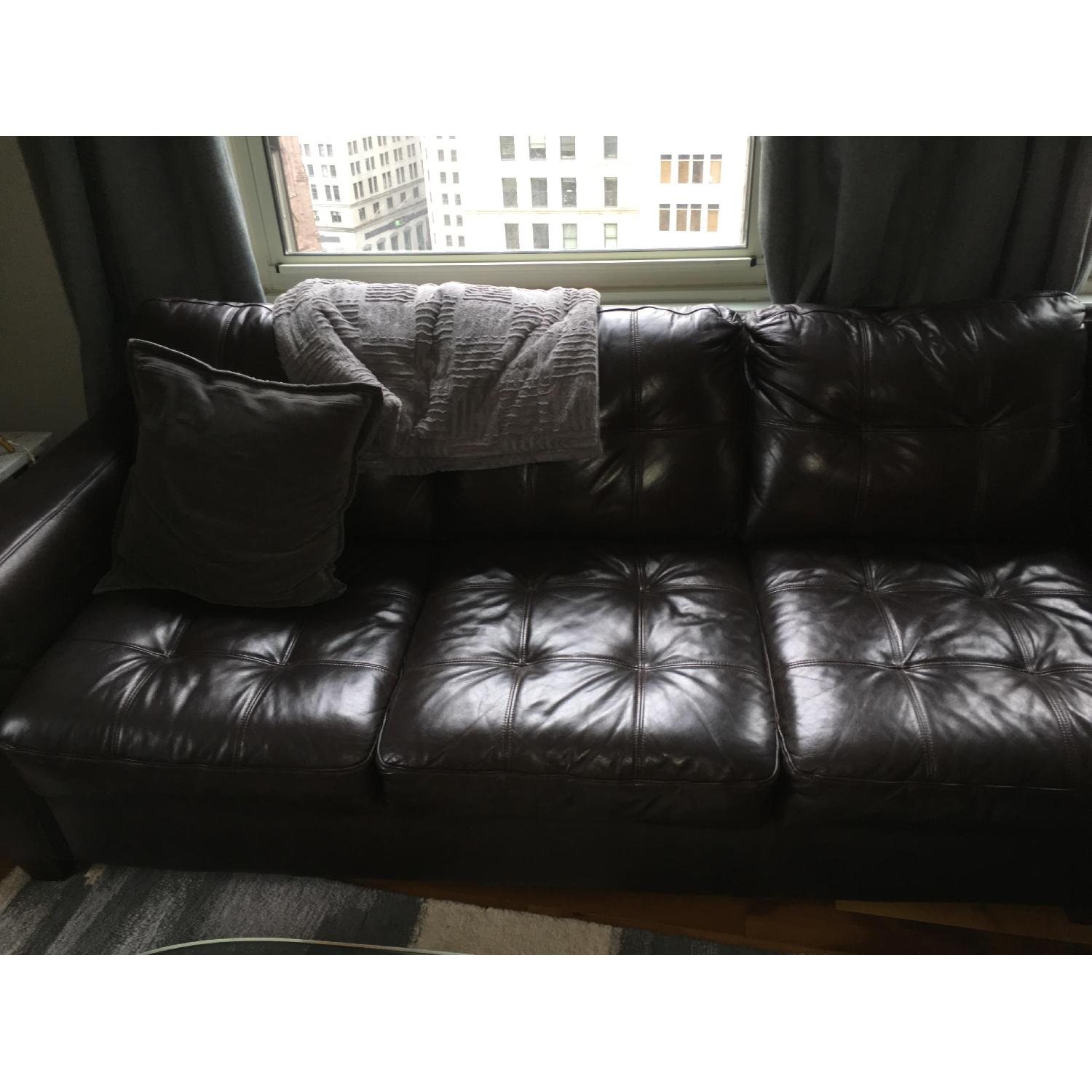 2 Piece Leather Sectional Sofa - image-4