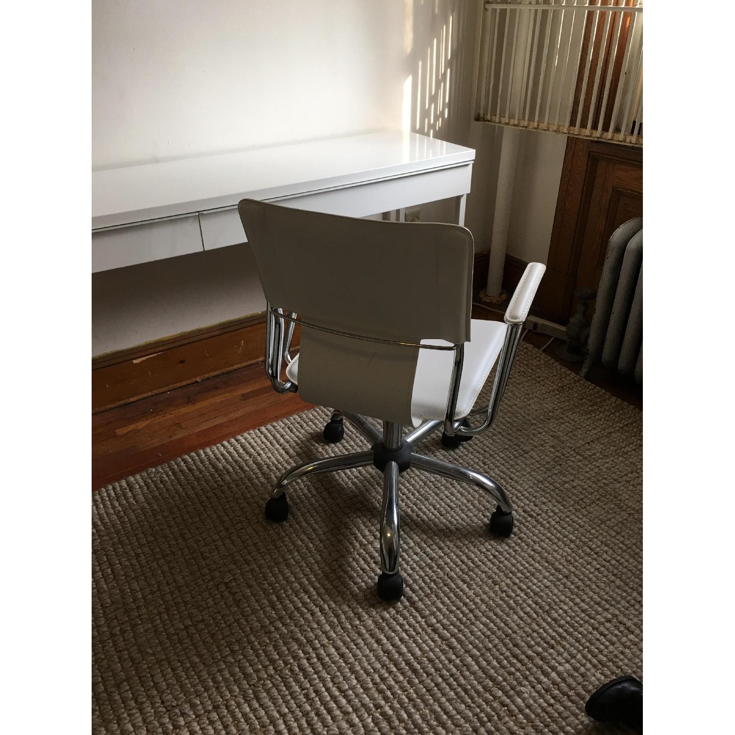 Modern White Office Swivel Chair - image-2