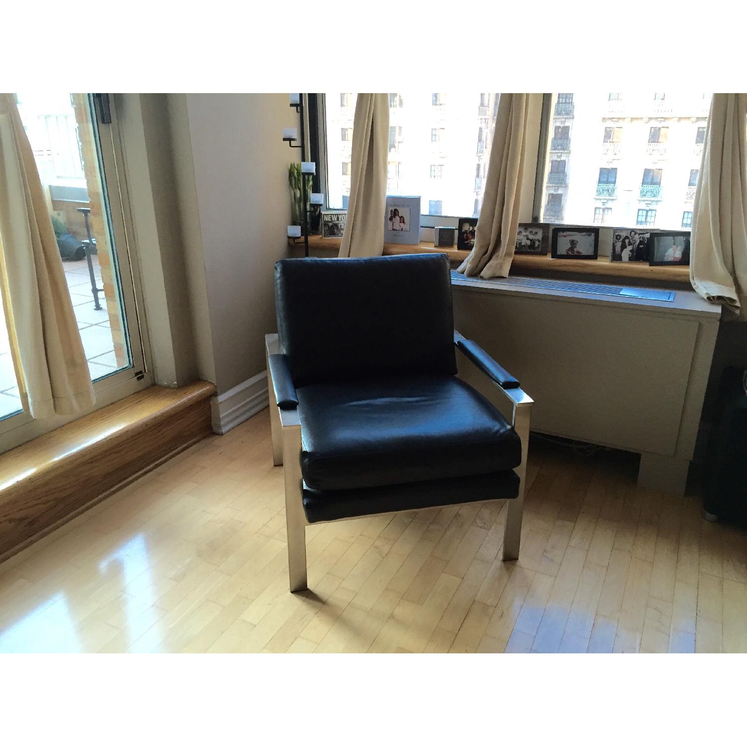 Ethan Allen Jericho Leather Chair - image-1