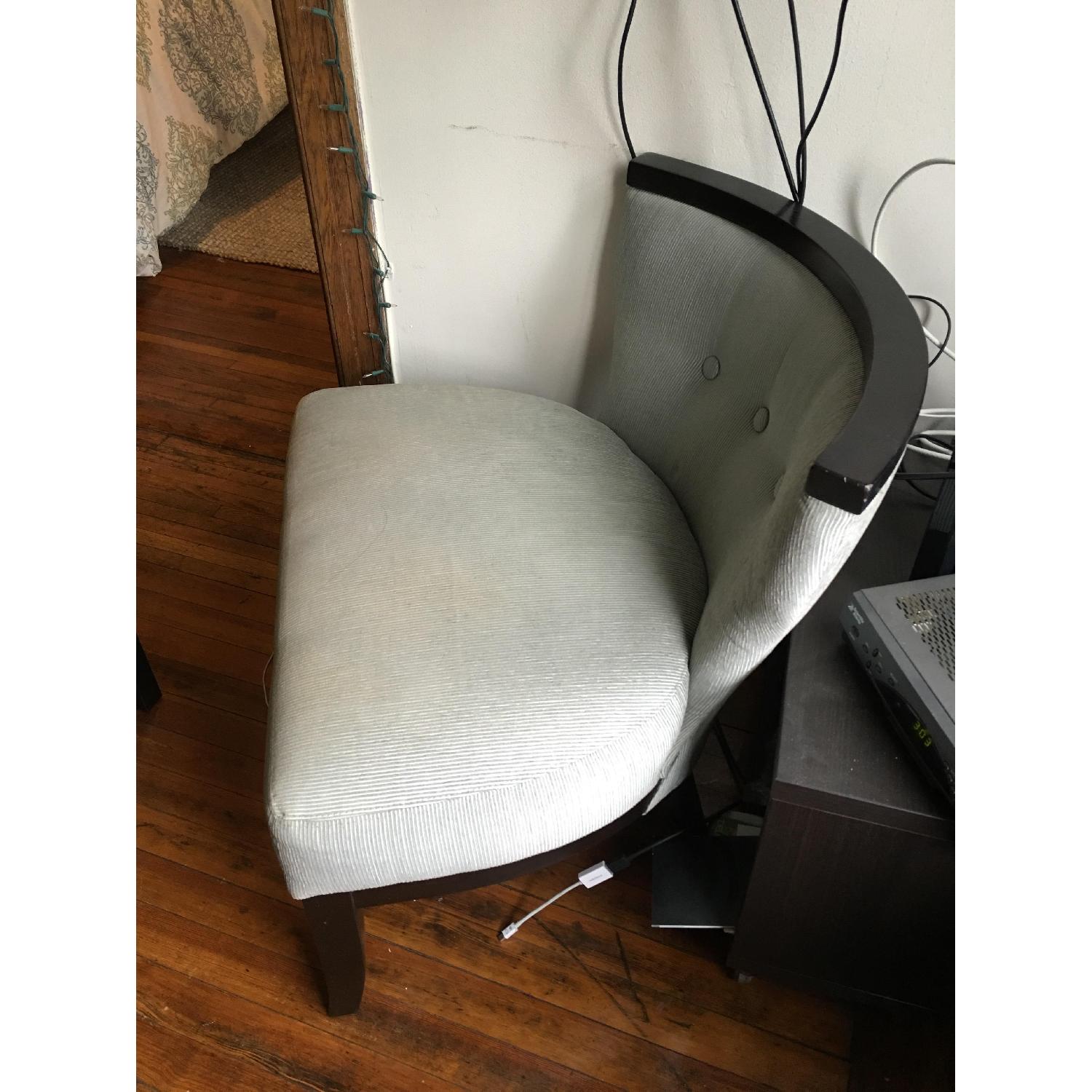 Robbins Egg Blue Grey Lounge Seating Chair - image-2