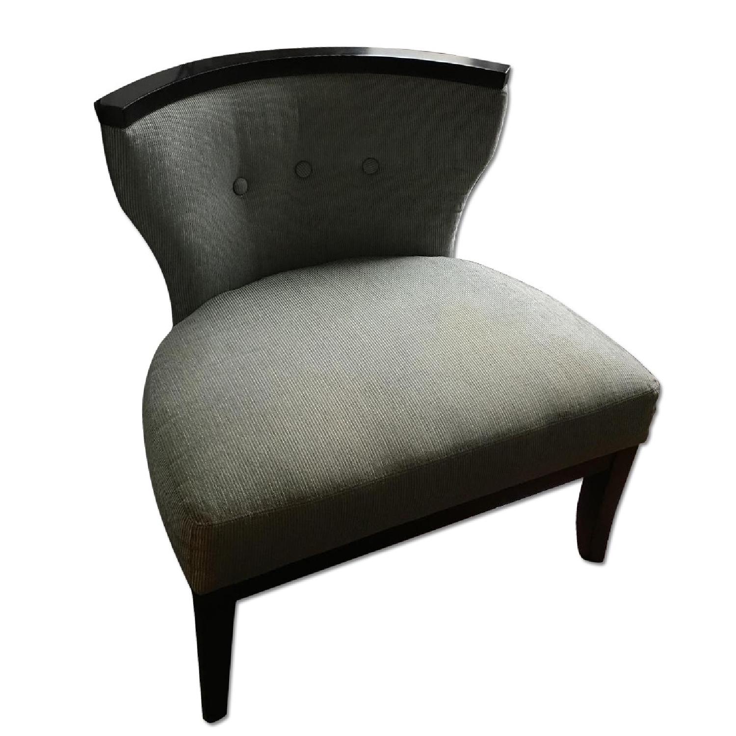 Robbins Egg Blue Grey Lounge Seating Chair - image-0