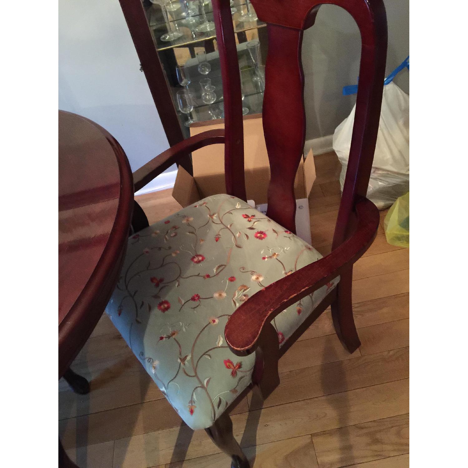 Expandable Dining Table w/ Upholstered 4 Chairs - image-2