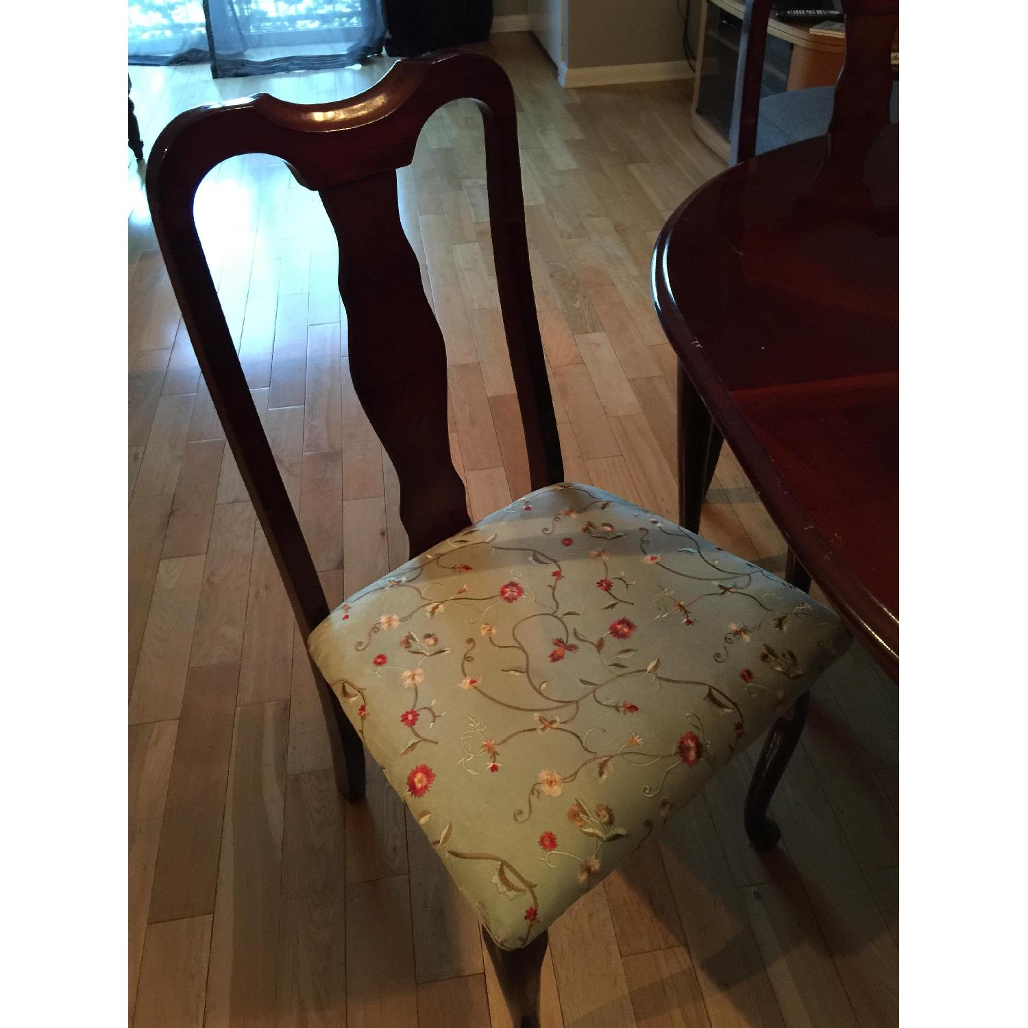 Expandable Dining Table w/ Upholstered 4 Chairs - image-3