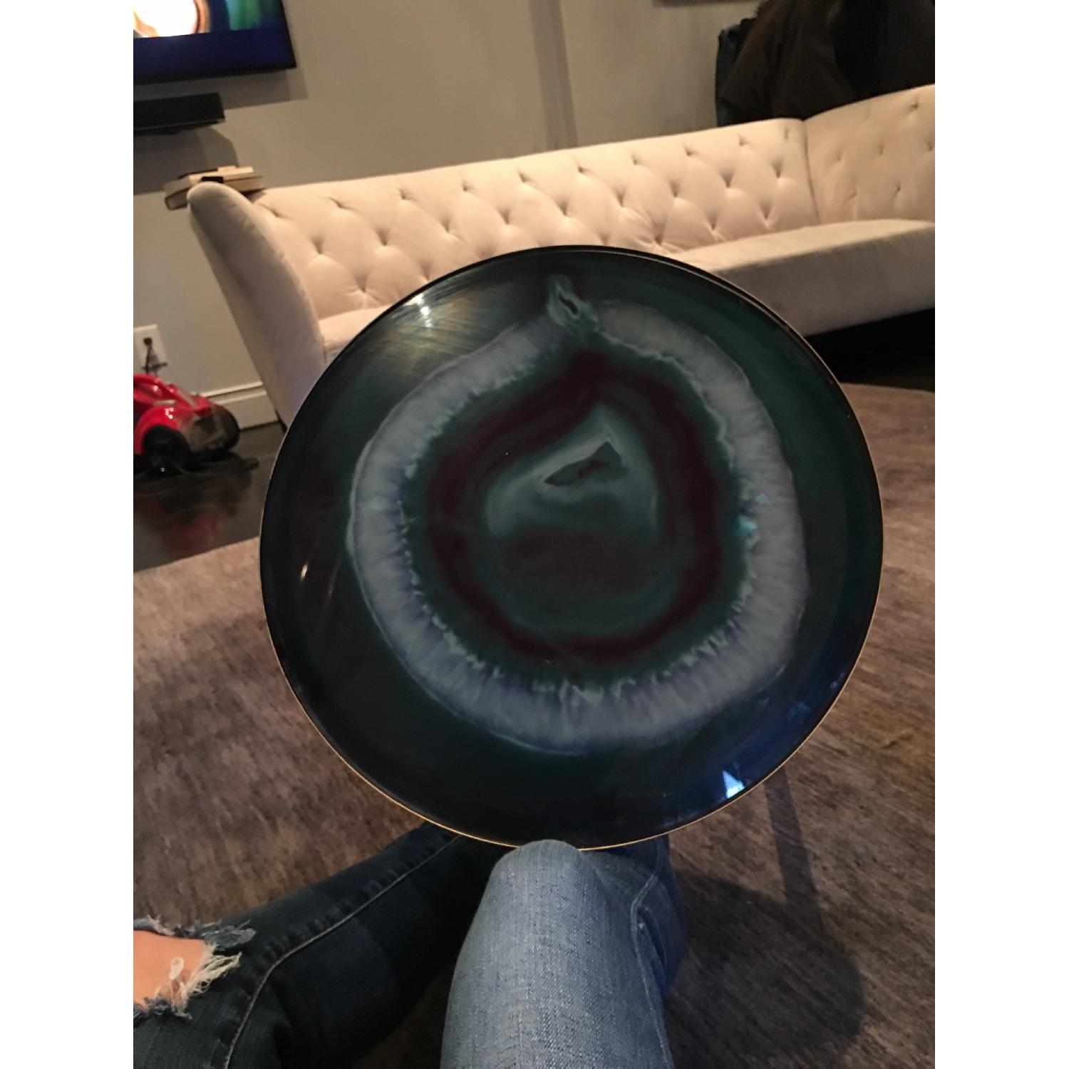 World Market Quartz Circular Side Table - image-2