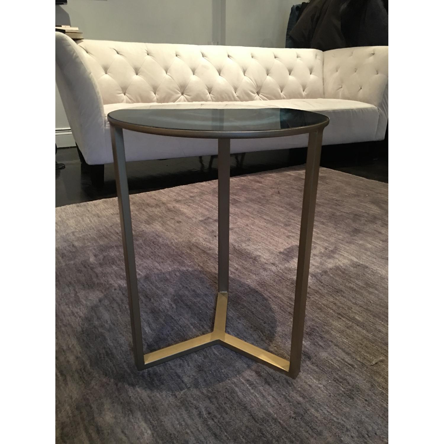 World Market Quartz Circular Side Table - image-3