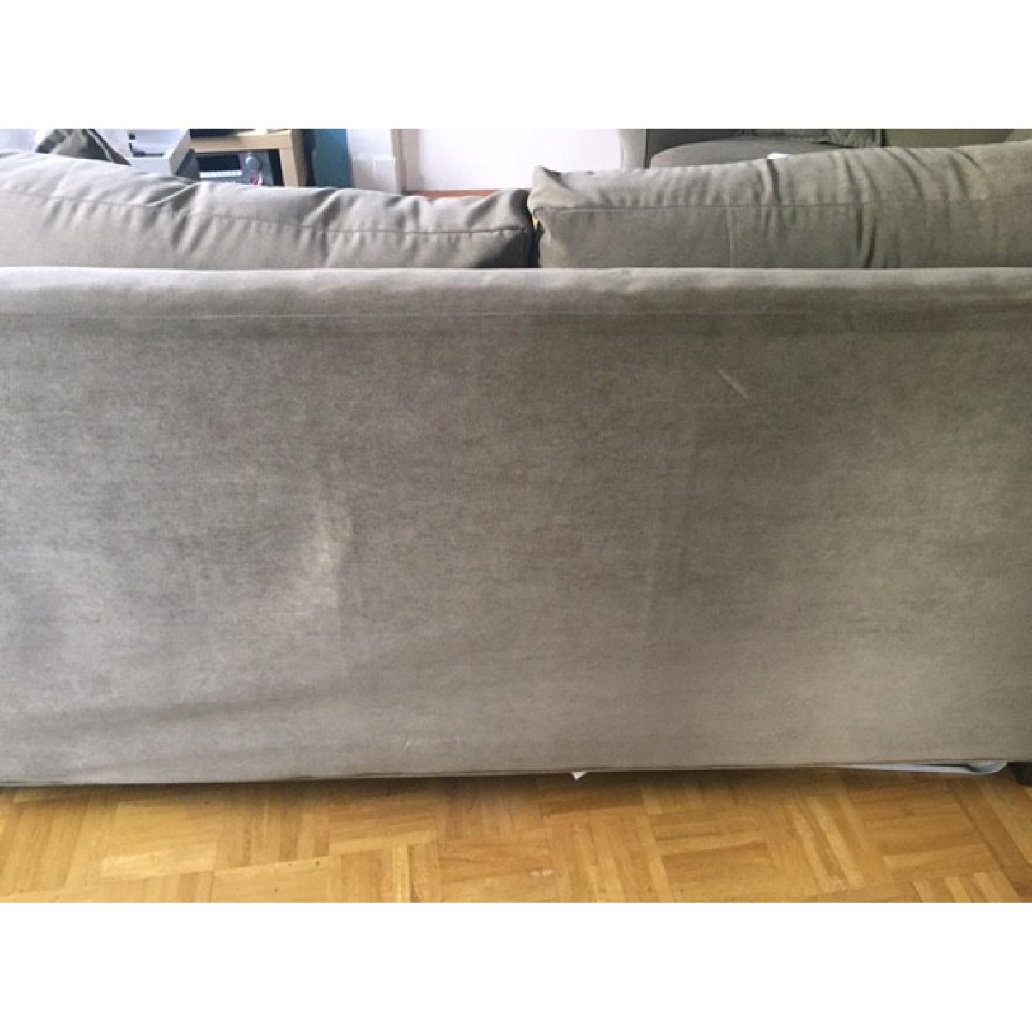 American Signature Furniture Light Sage Green 2-Piece L-Shaped Sectional Sofa - image-4