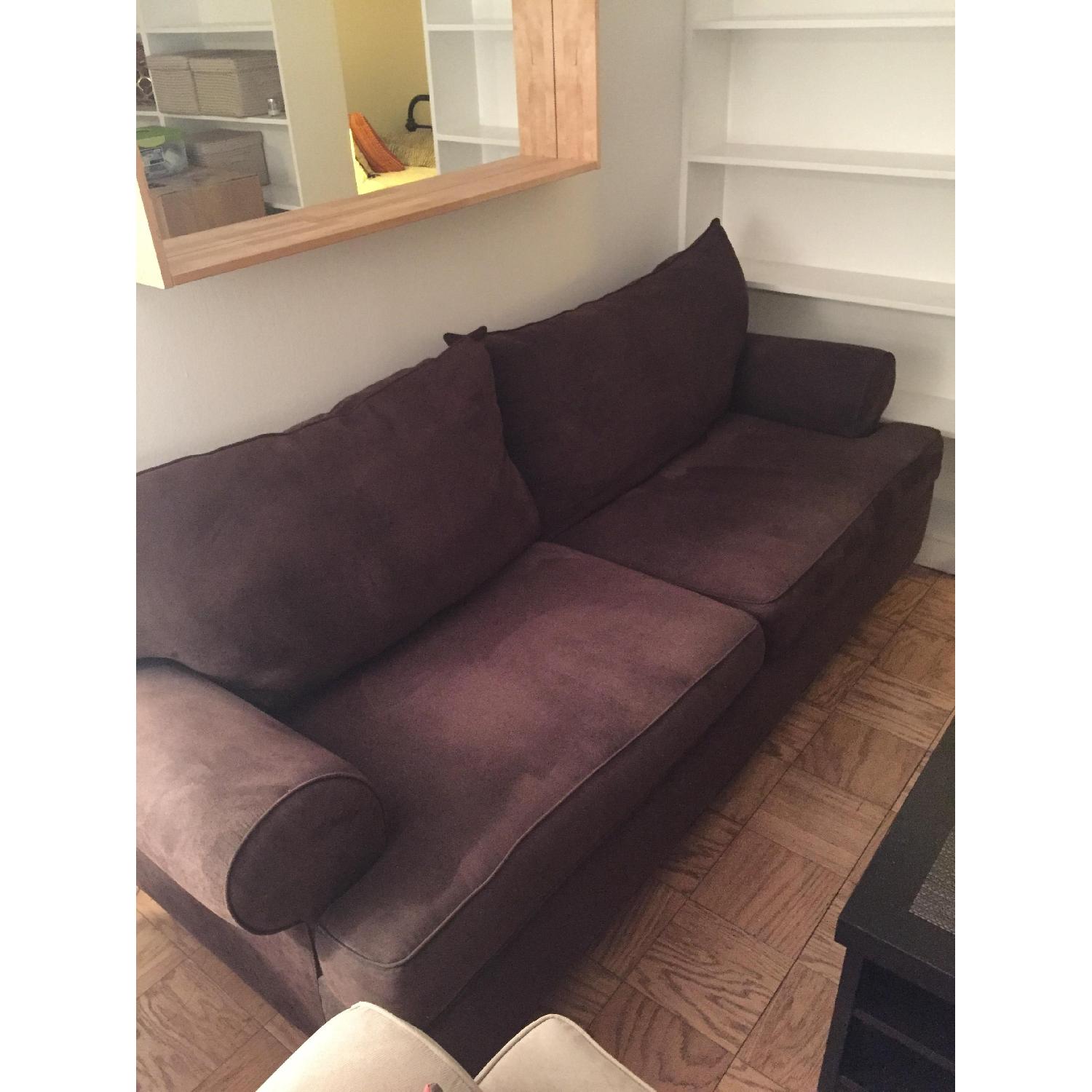 Raymour & Flanigan Vegas Microfiber Sofa - image-4