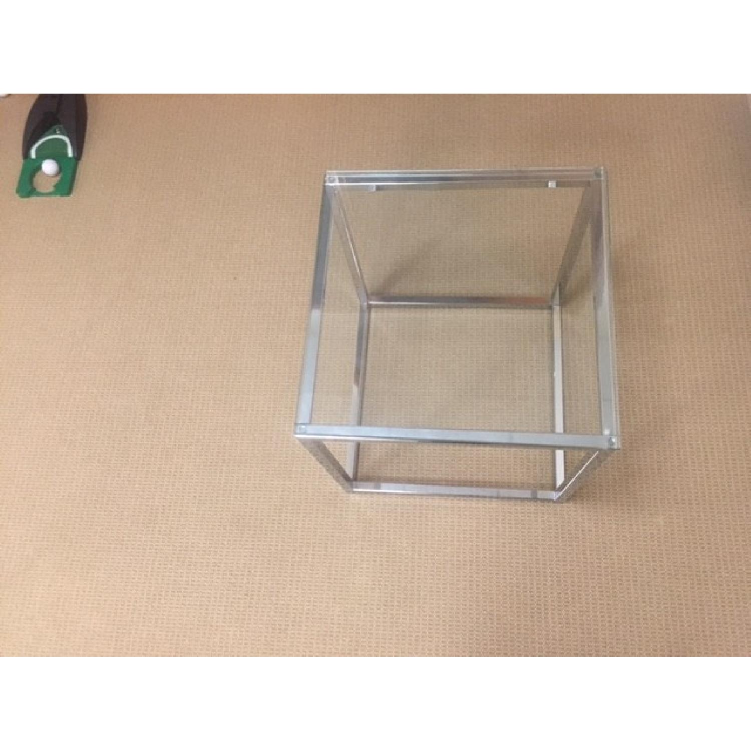 Glass Plated Side Table - image-1