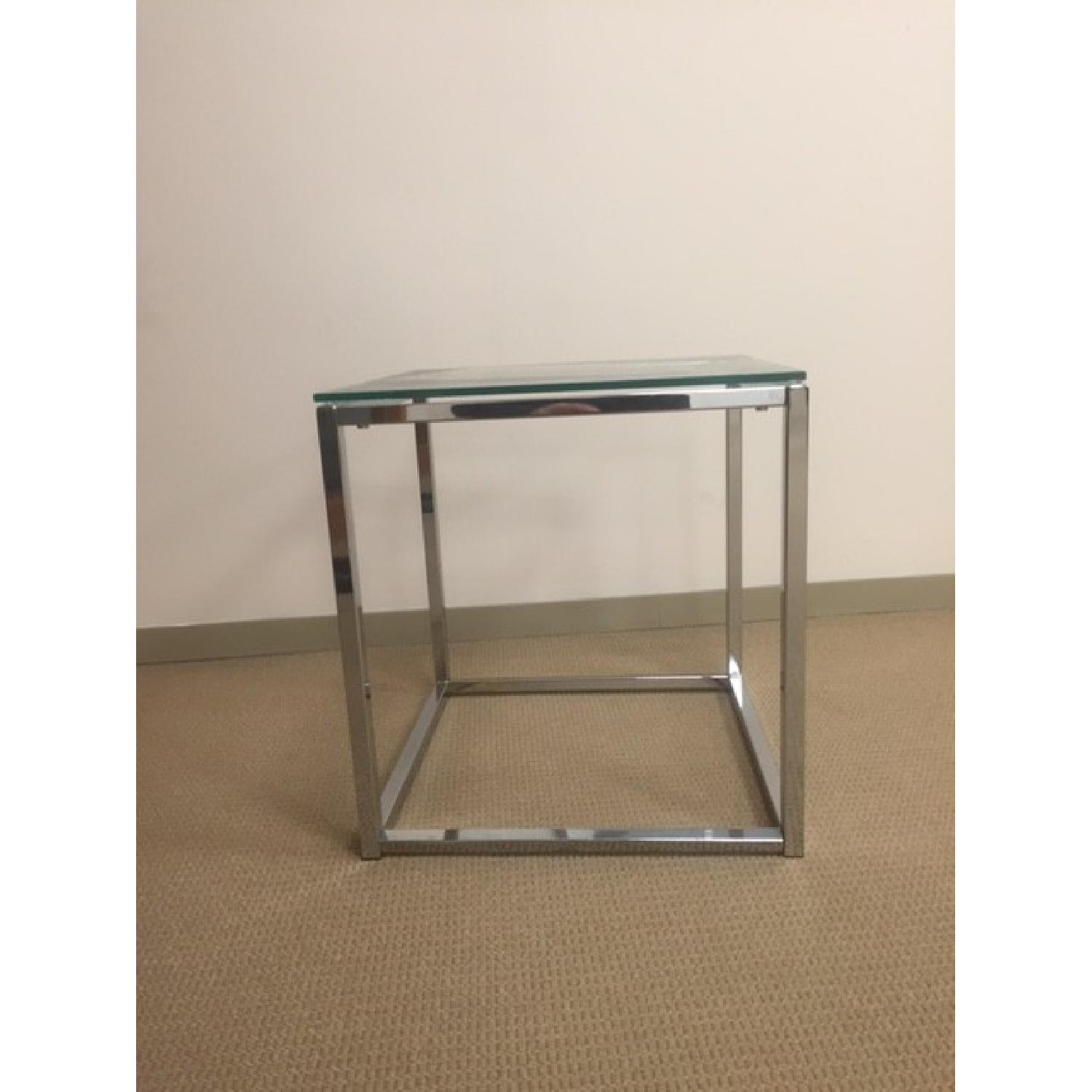 Glass Plated Side Table - image-2