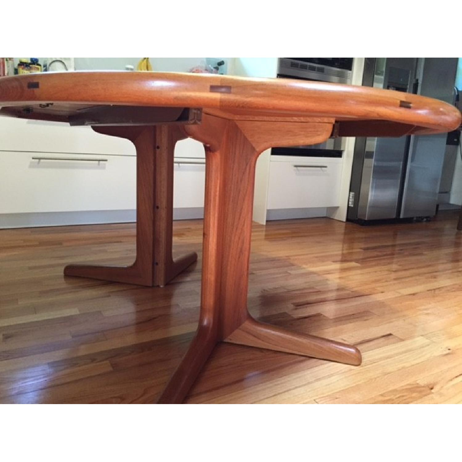 Mid-Century Modern Solid Wood Round Dining Table - image-9