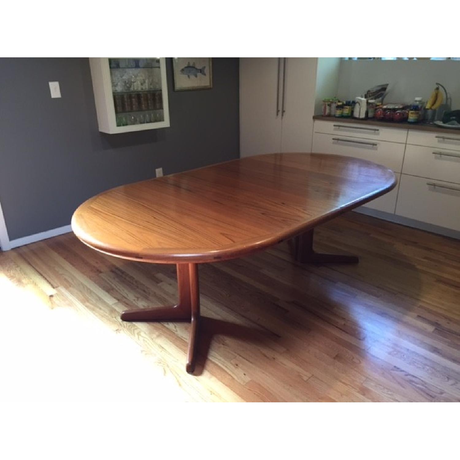 Mid-Century Modern Solid Wood Round Dining Table - image-13