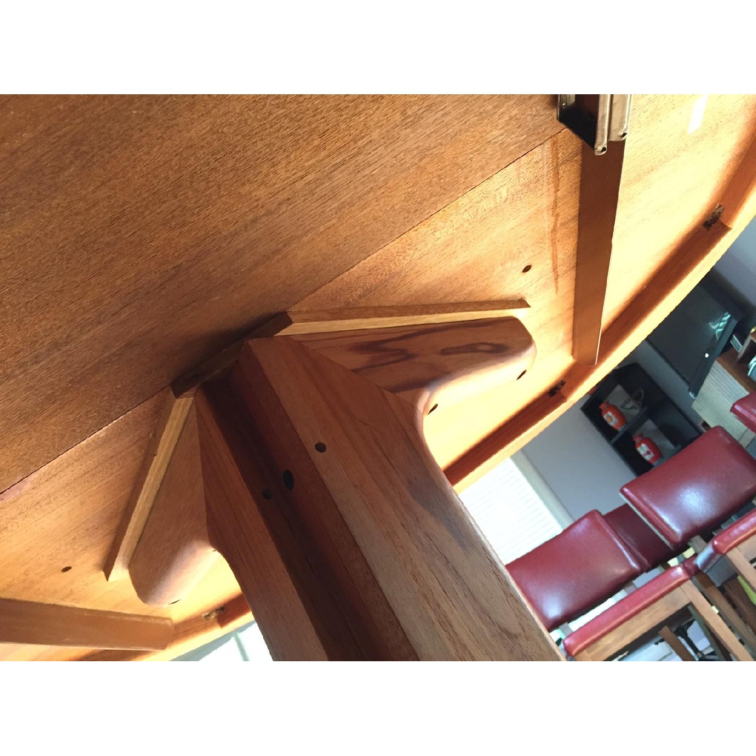 Mid-Century Modern Solid Wood Round Dining Table - image-14