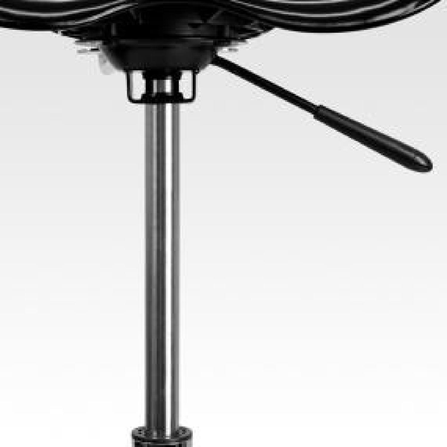 Flash Furniture Black & Chrome Drafting Stool w/ Tractor Seat - image-3