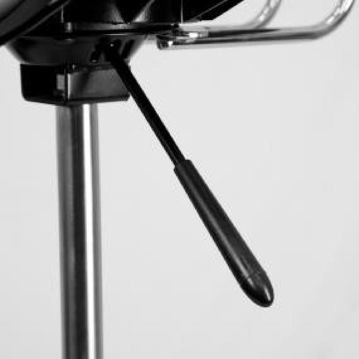 Flash Furniture Black & Chrome Drafting Stool w/ Tractor Seat - image-4