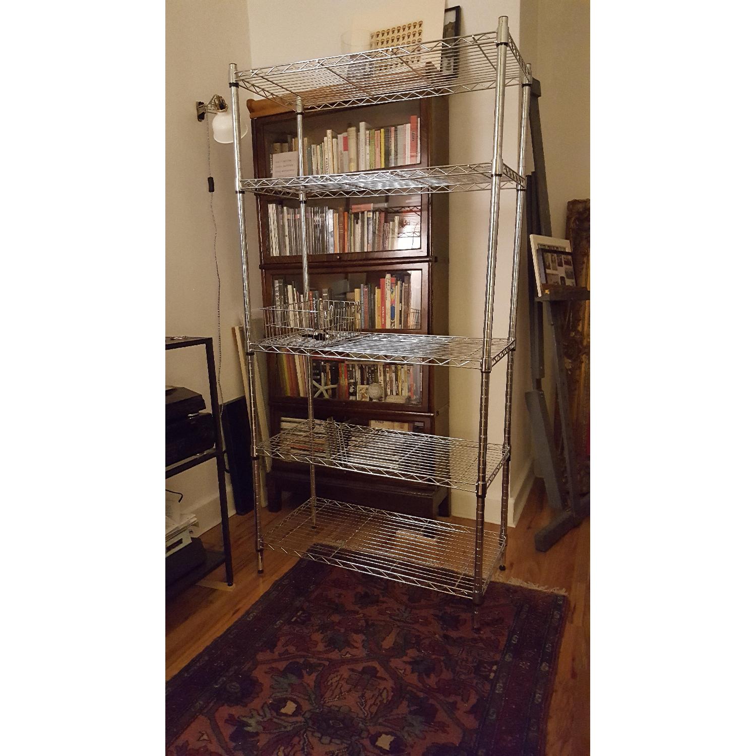Target 5 Shelf Shainless Wire Shelving Unit AptDeco
