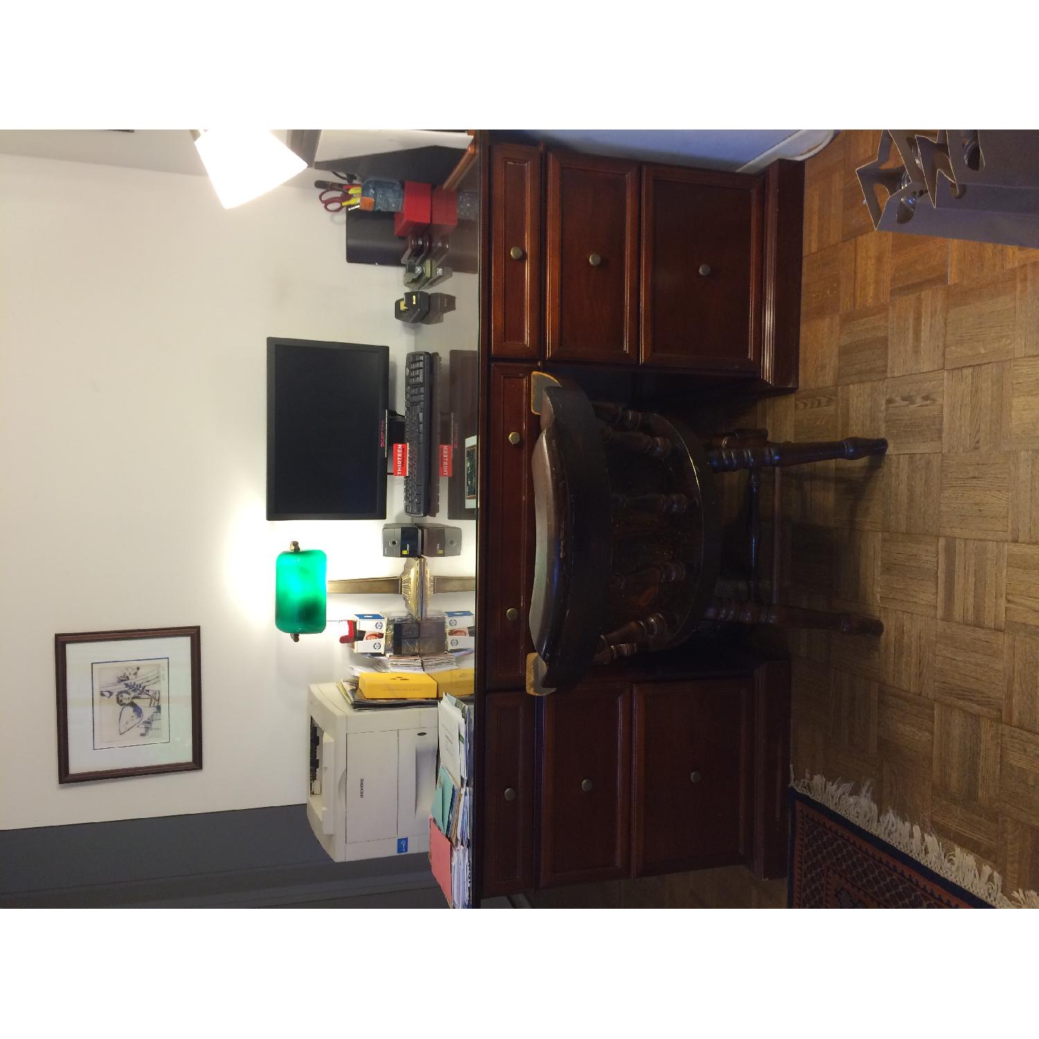 Bombay Company Mahogany Desk AptDeco