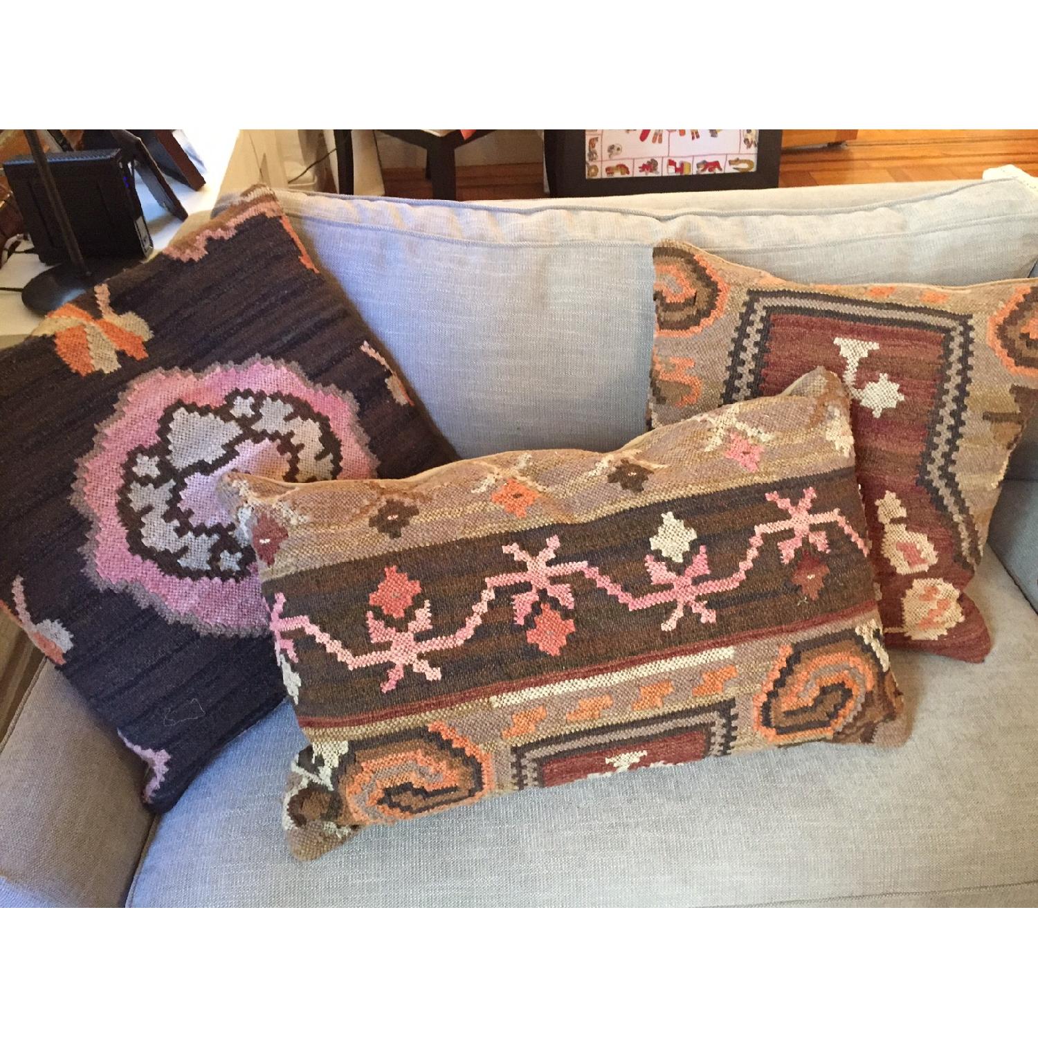 Pottery Barn Dabney Kilim Pillows - Set of 3 - image-4