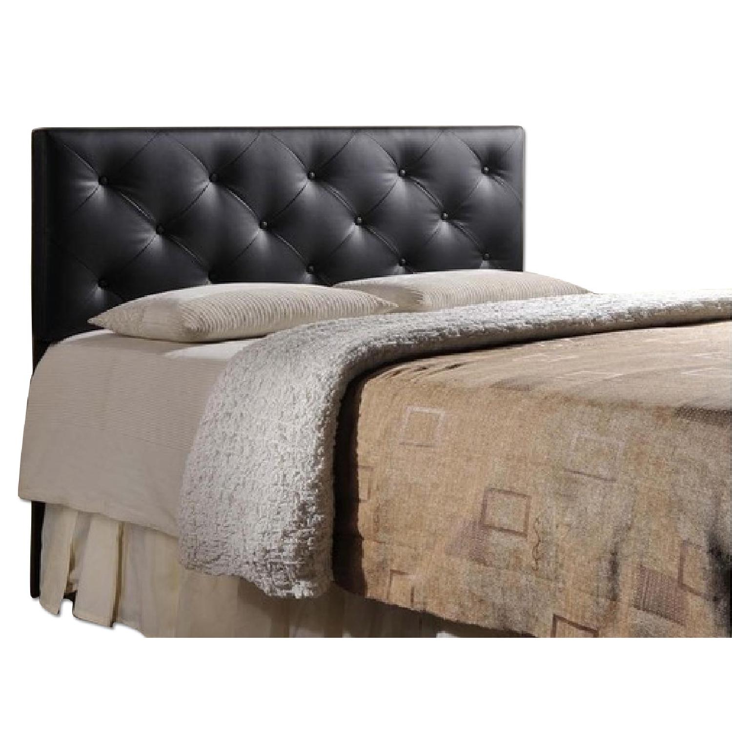 Baxton Studio Kearney Black Modern Upholstered Headboard - image-2