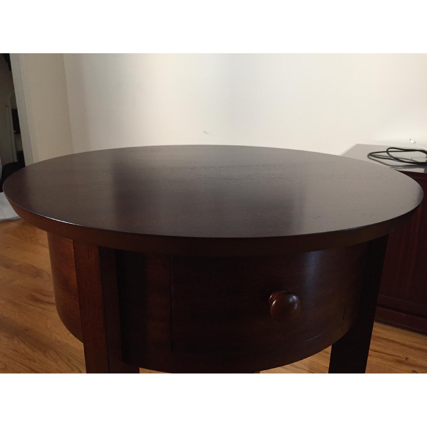 Pottery Barn Julia Bedside Table in Mahogany Stain - image-3