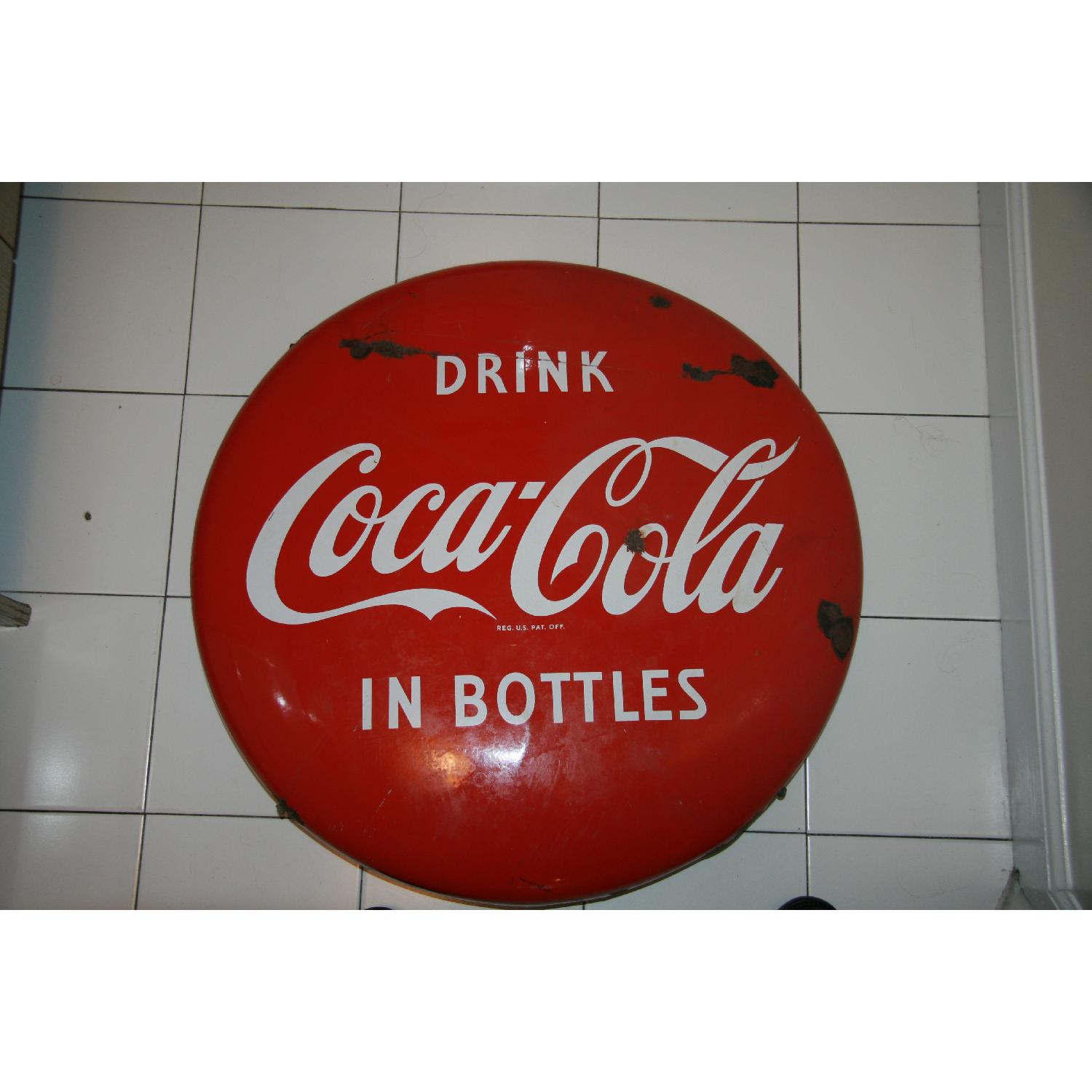 1940's Antique Coke Sign - image-1