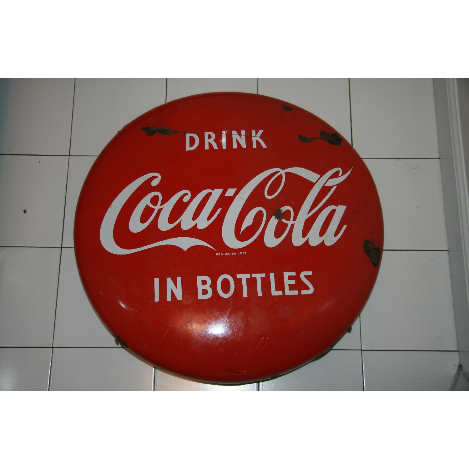 1940's Antique Coke Sign - image-2