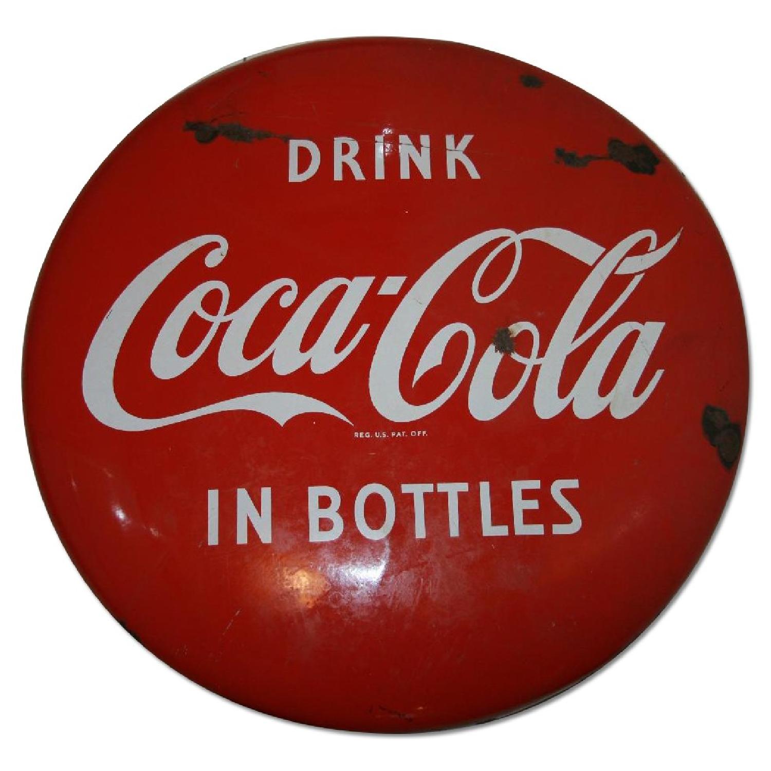 1940's Antique Coke Sign - image-0