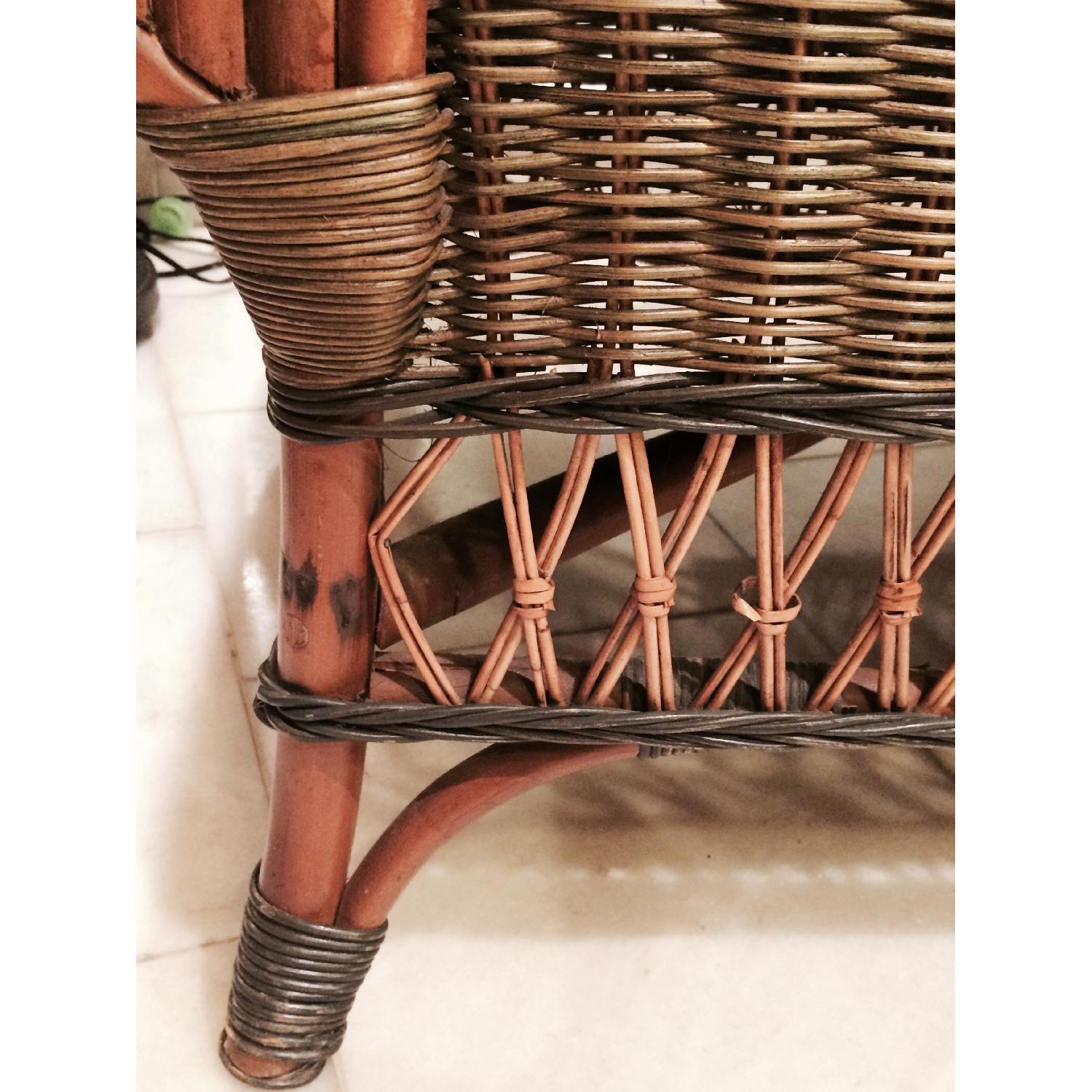 Wicker Loveseat + Chair & Ottoman - image-9