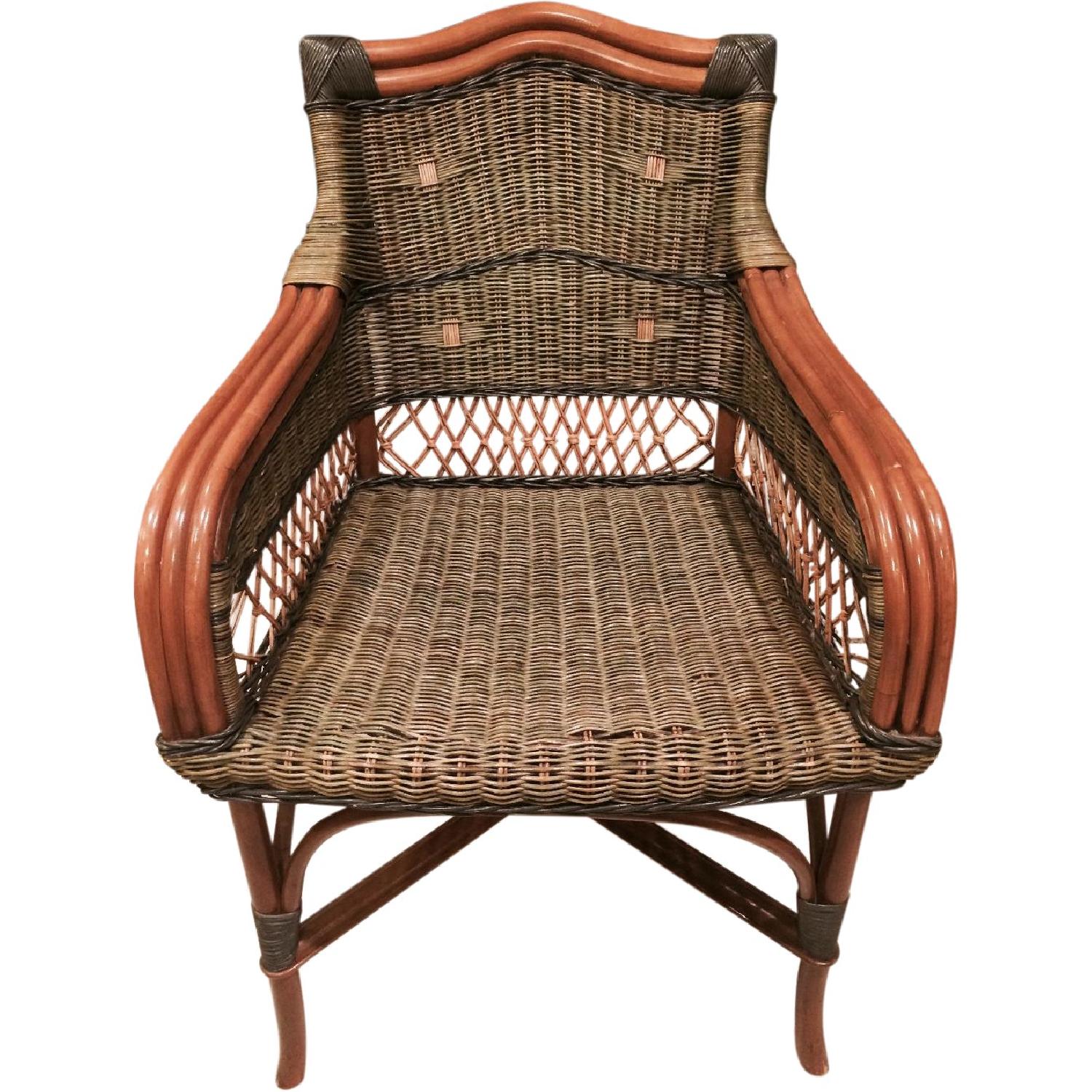 Wicker Loveseat + Chair & Ottoman - image-10