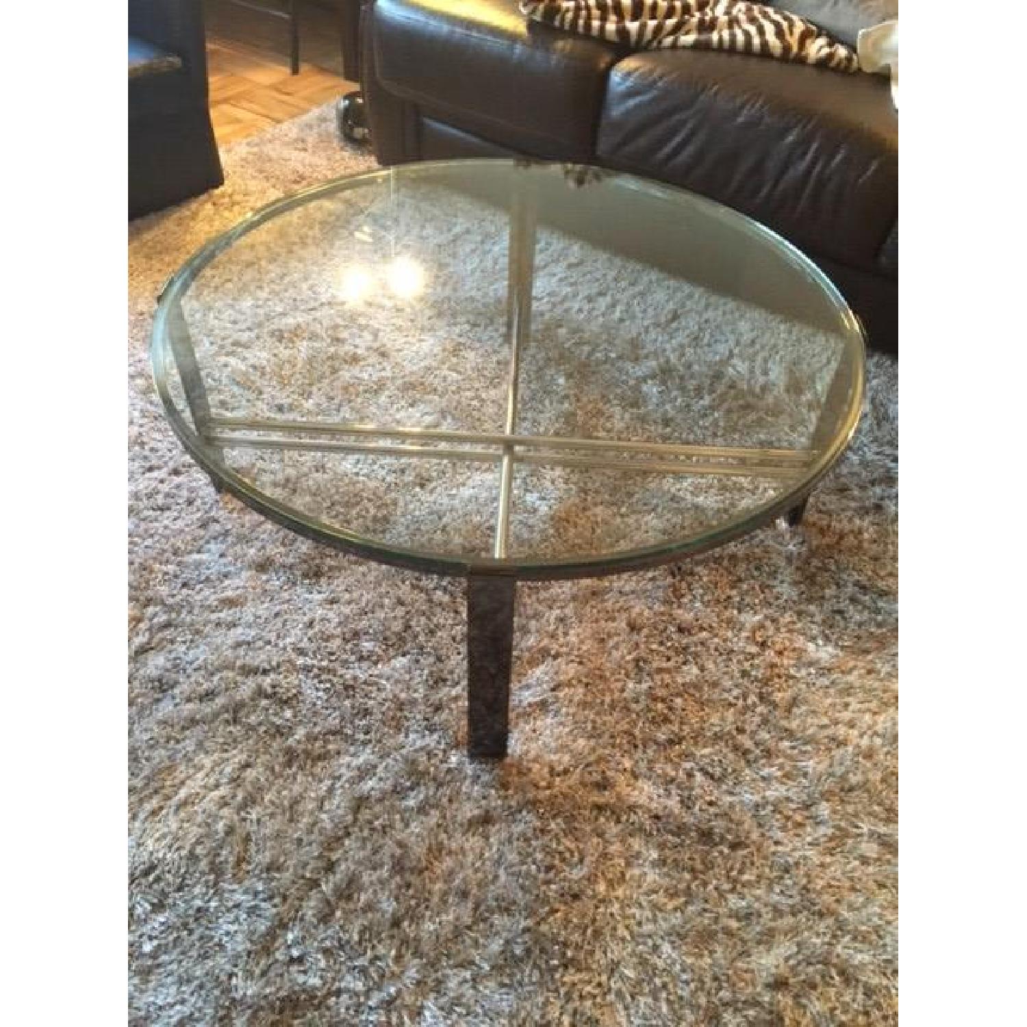 Glass Contemporary Coffee Table - image-4