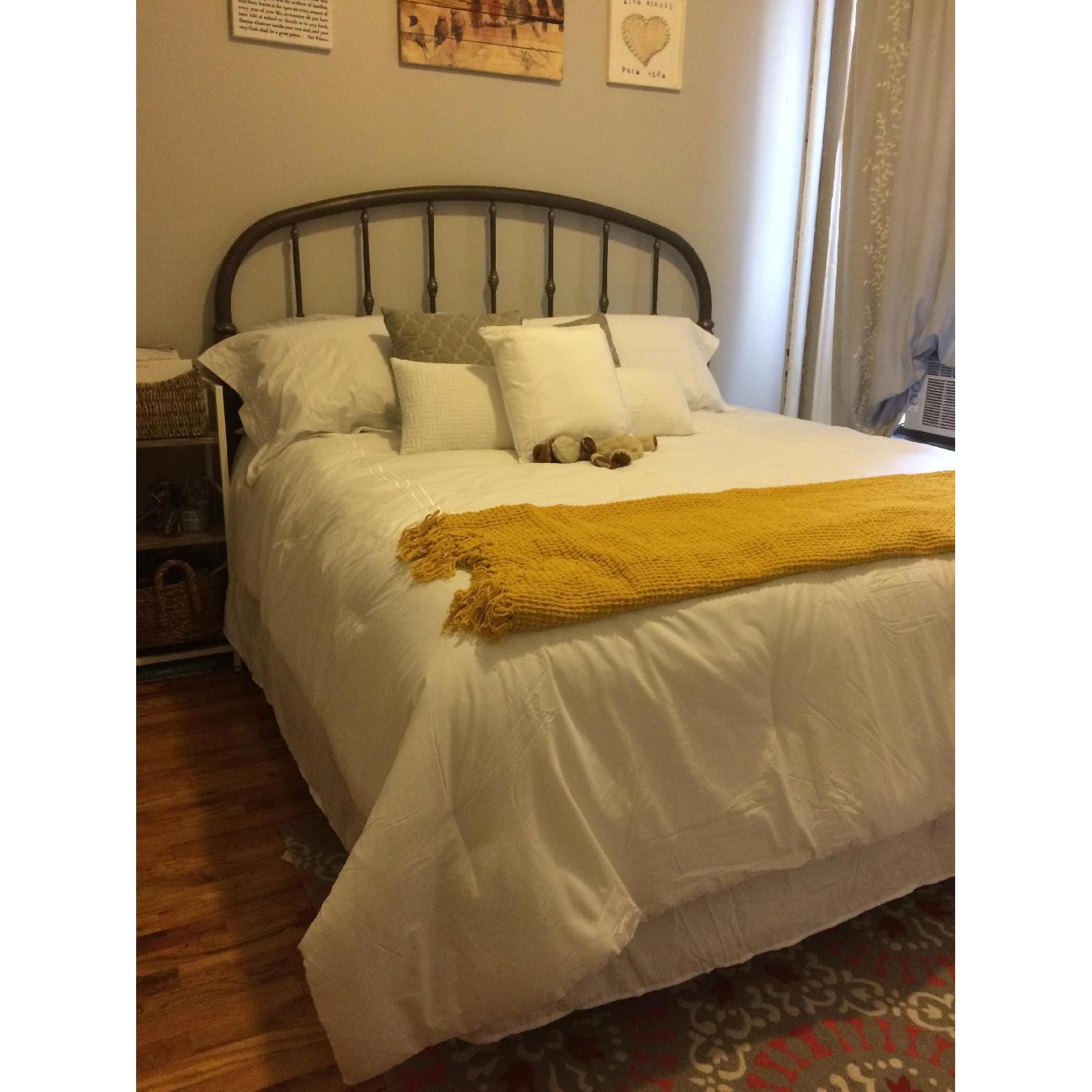 King Size Bed Frame w/ Headboard - image-1