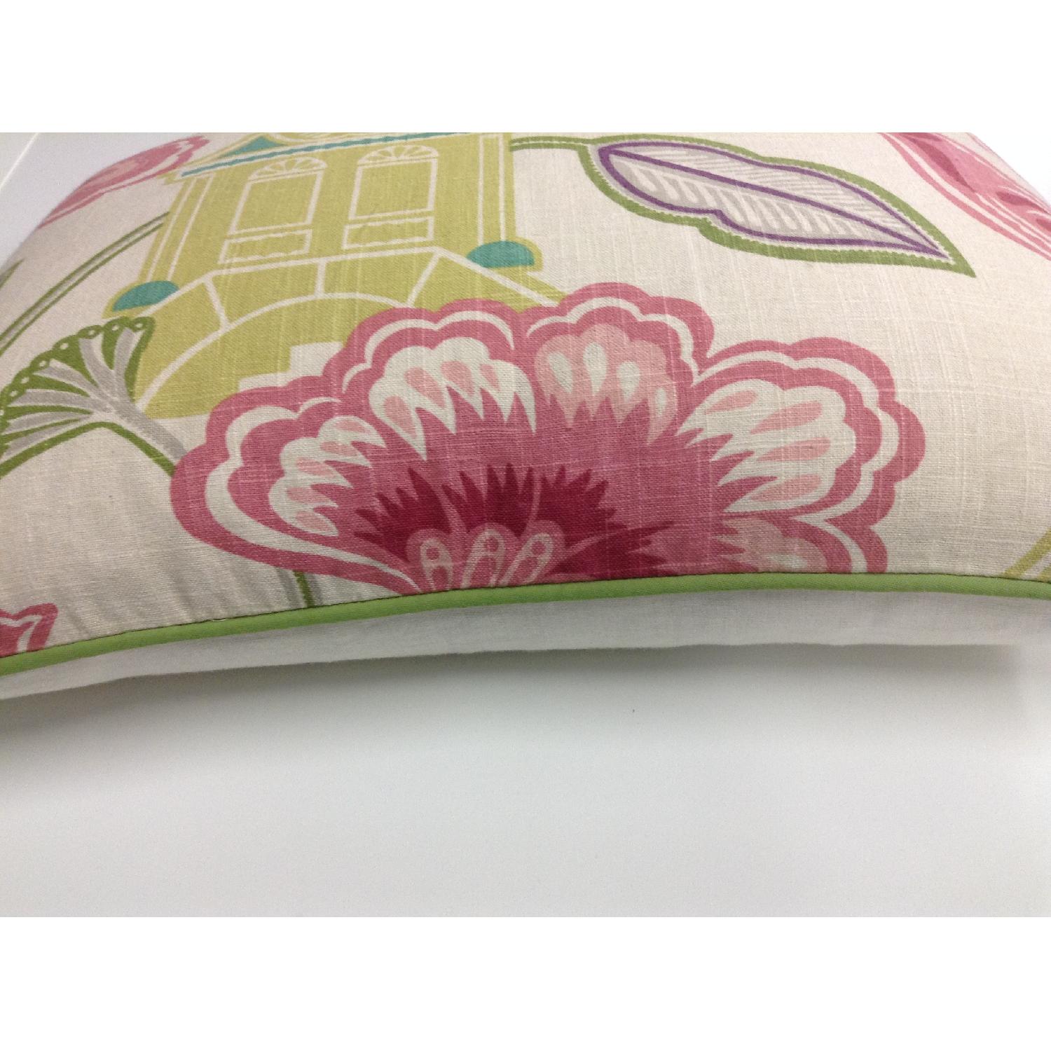 Bettertex Interiors Design Shumacher Pagoda Fabric Decorative Pillows - Pair - image-3