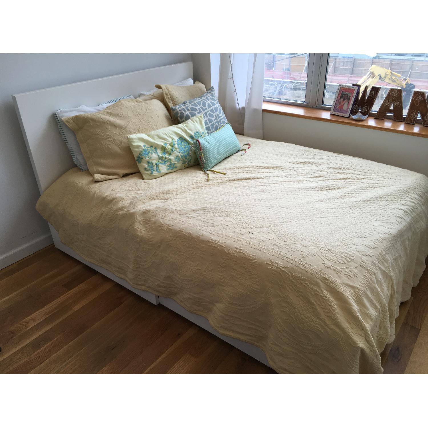 Ikea Malm Full Size Bed Frame w/ 2 Storage Drawers - image-4