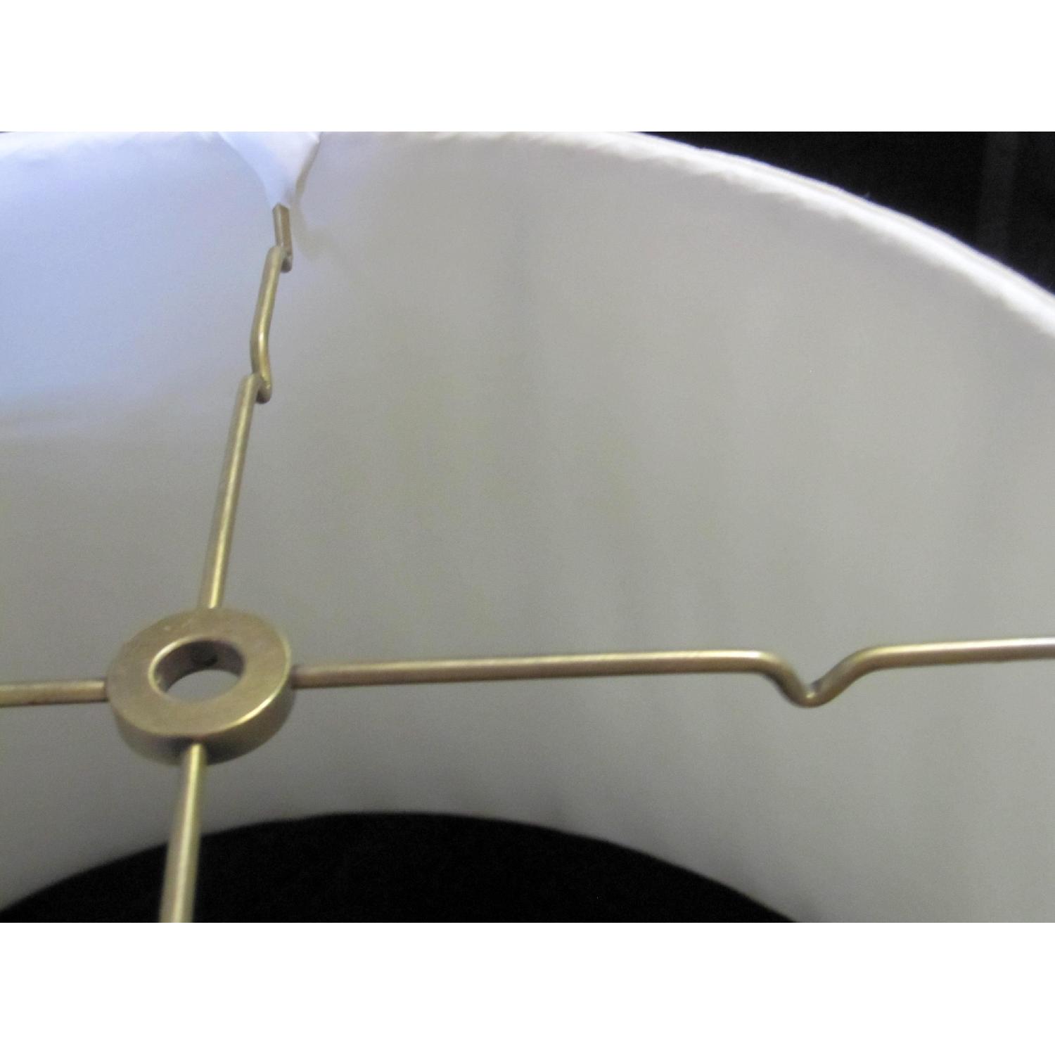 Ivory Silk-Lined Silk Pleated Lamp Shades - image-5