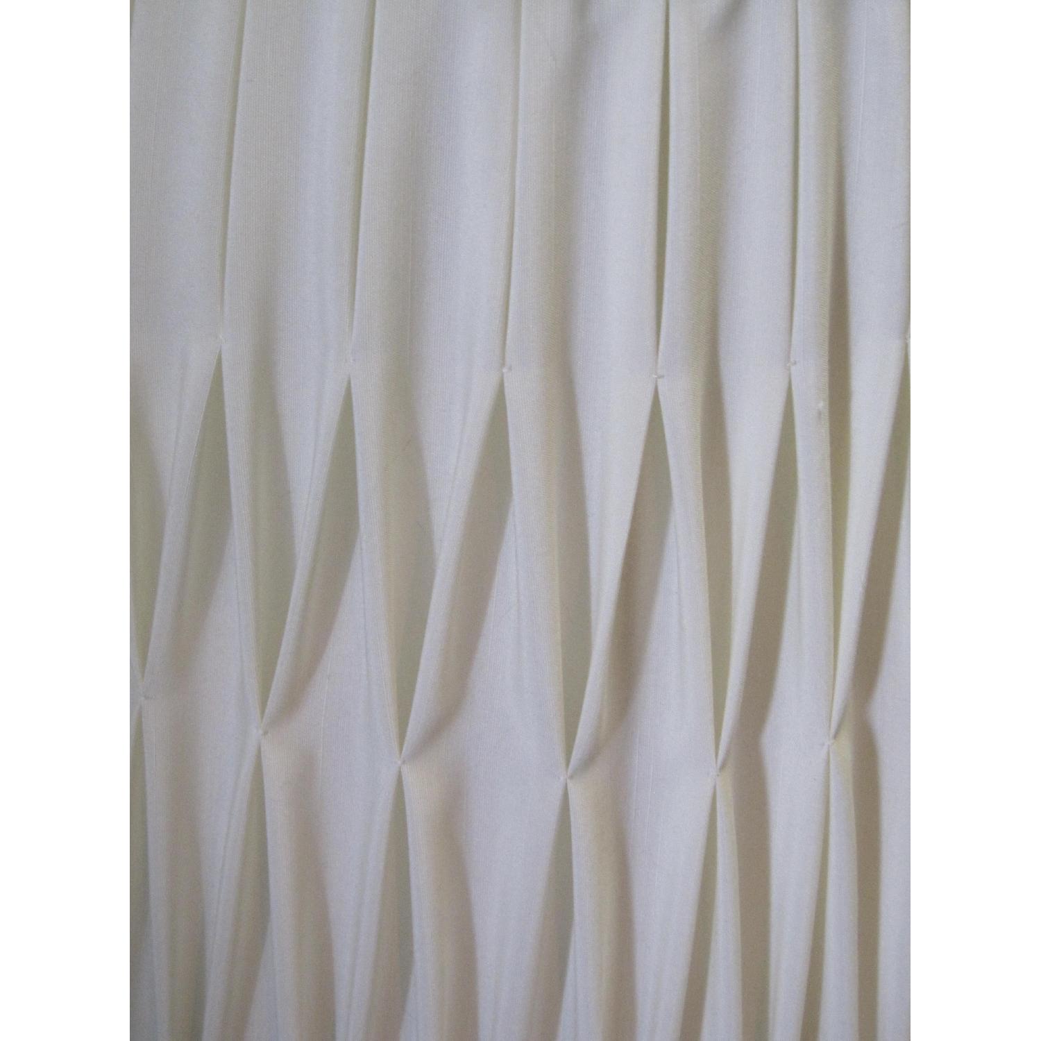 Ivory Silk-Lined Silk Pleated Lamp Shades - image-8