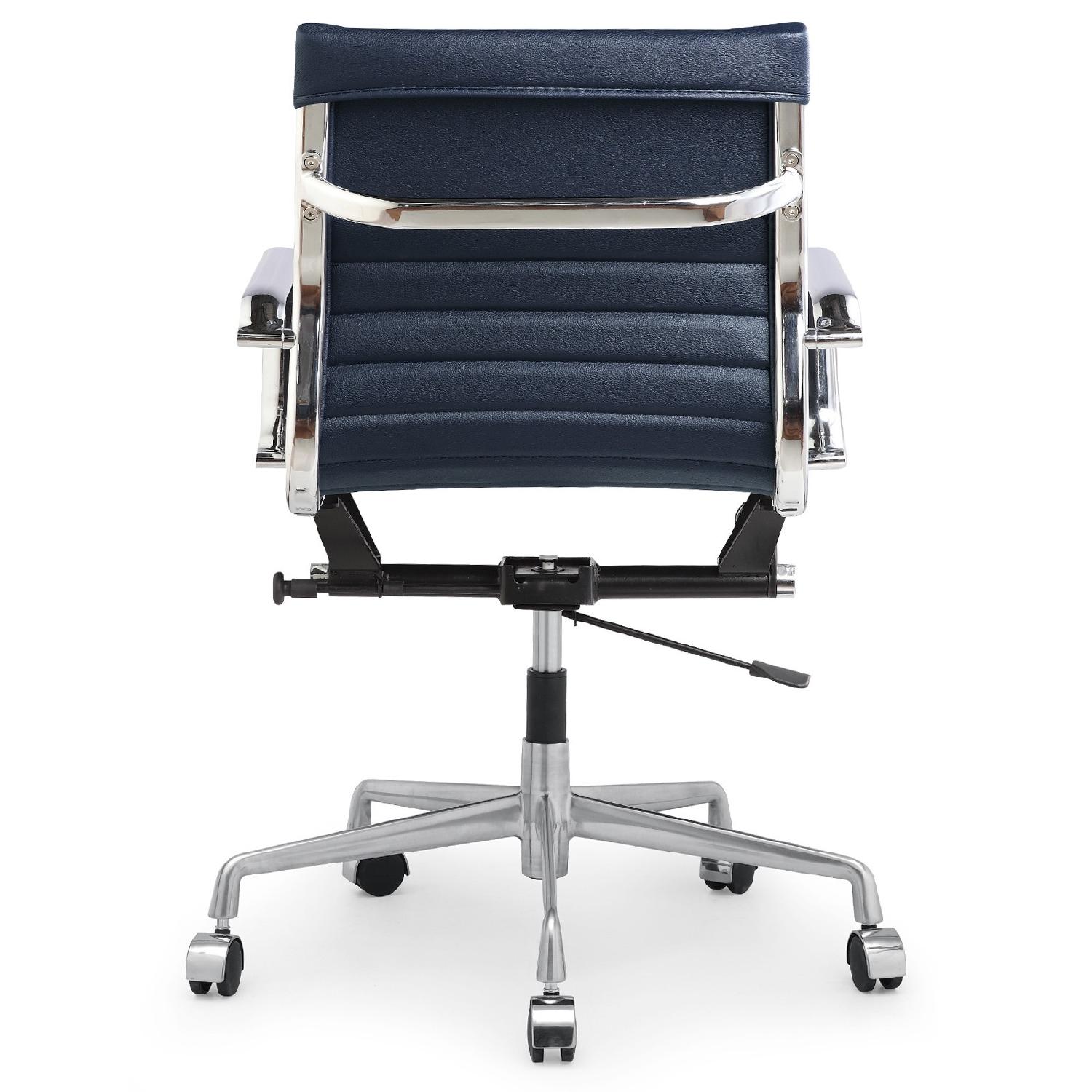 Meelano Office Chair In Vegan Leather - Orange - image-1