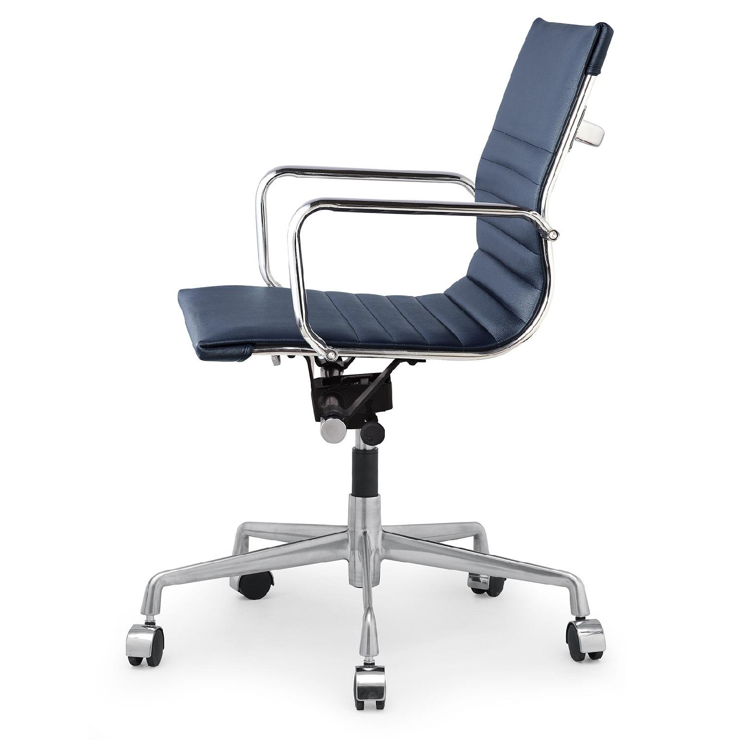 Meelano Office Chair In Vegan Leather - Orange - image-2