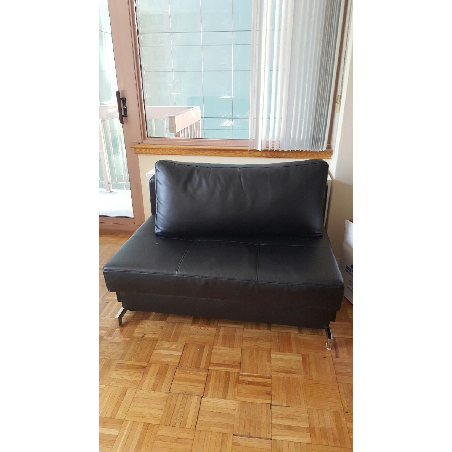 AllModern Modern Black Sofa Bed - image-1