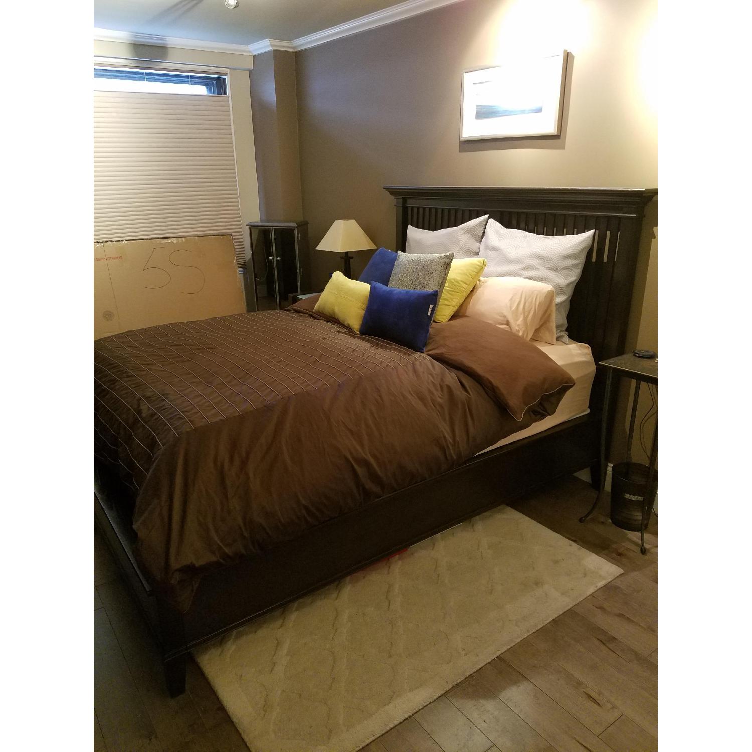 Crate & Barrel Solid Wood Bed Frame - image-2