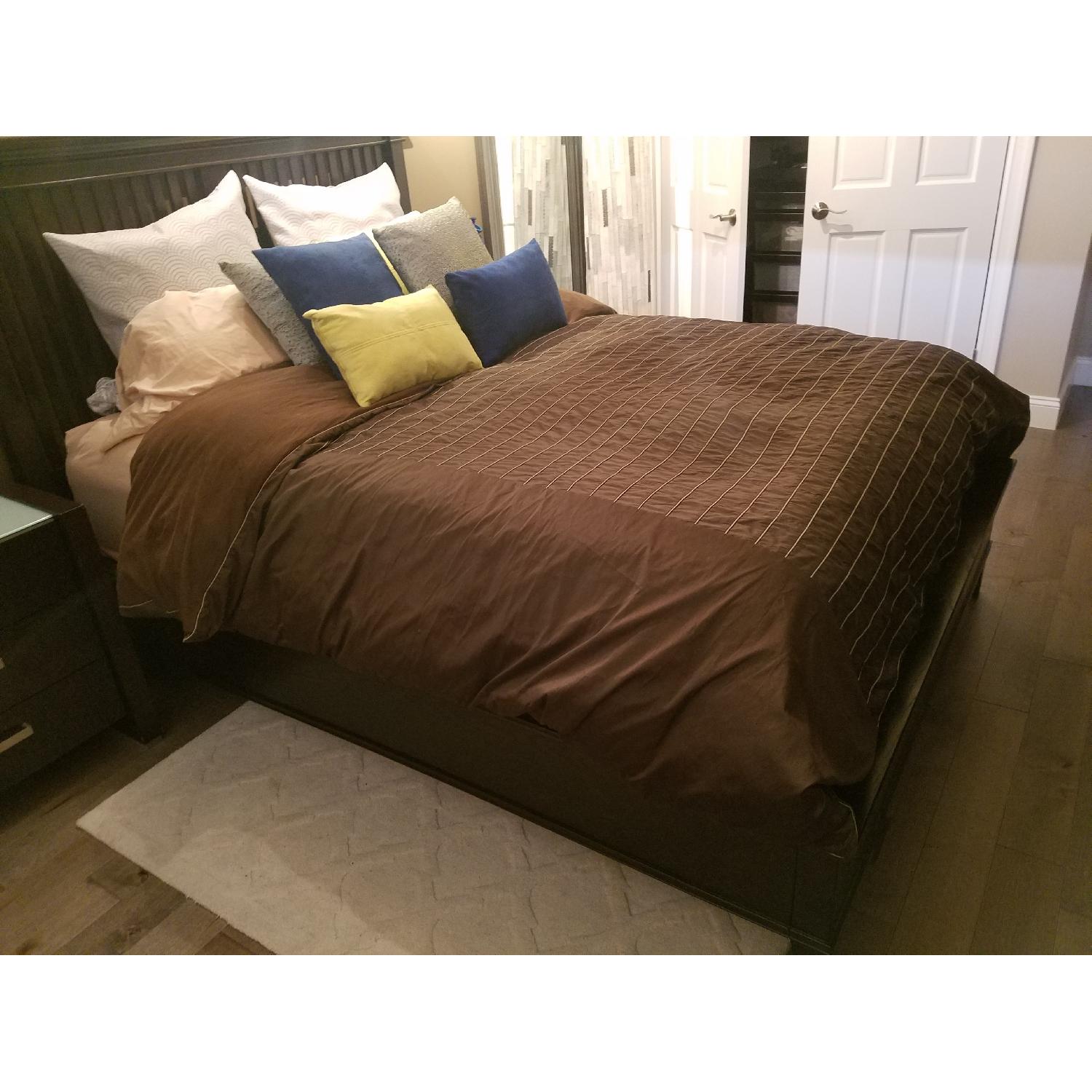 Crate & Barrel Solid Wood Bed Frame - image-3