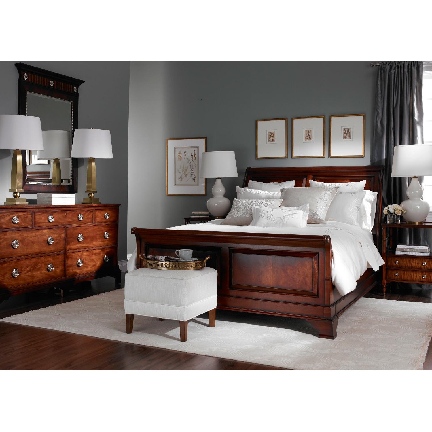 Ethan Allen Queen Size Sleigh Bed - image-1