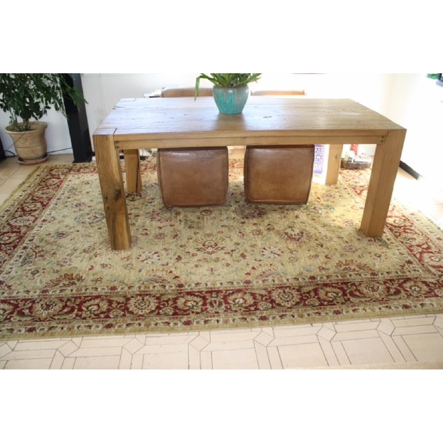 Restoration Hardware Parsons Reclaimed Russian Oak Dining Table - image-1