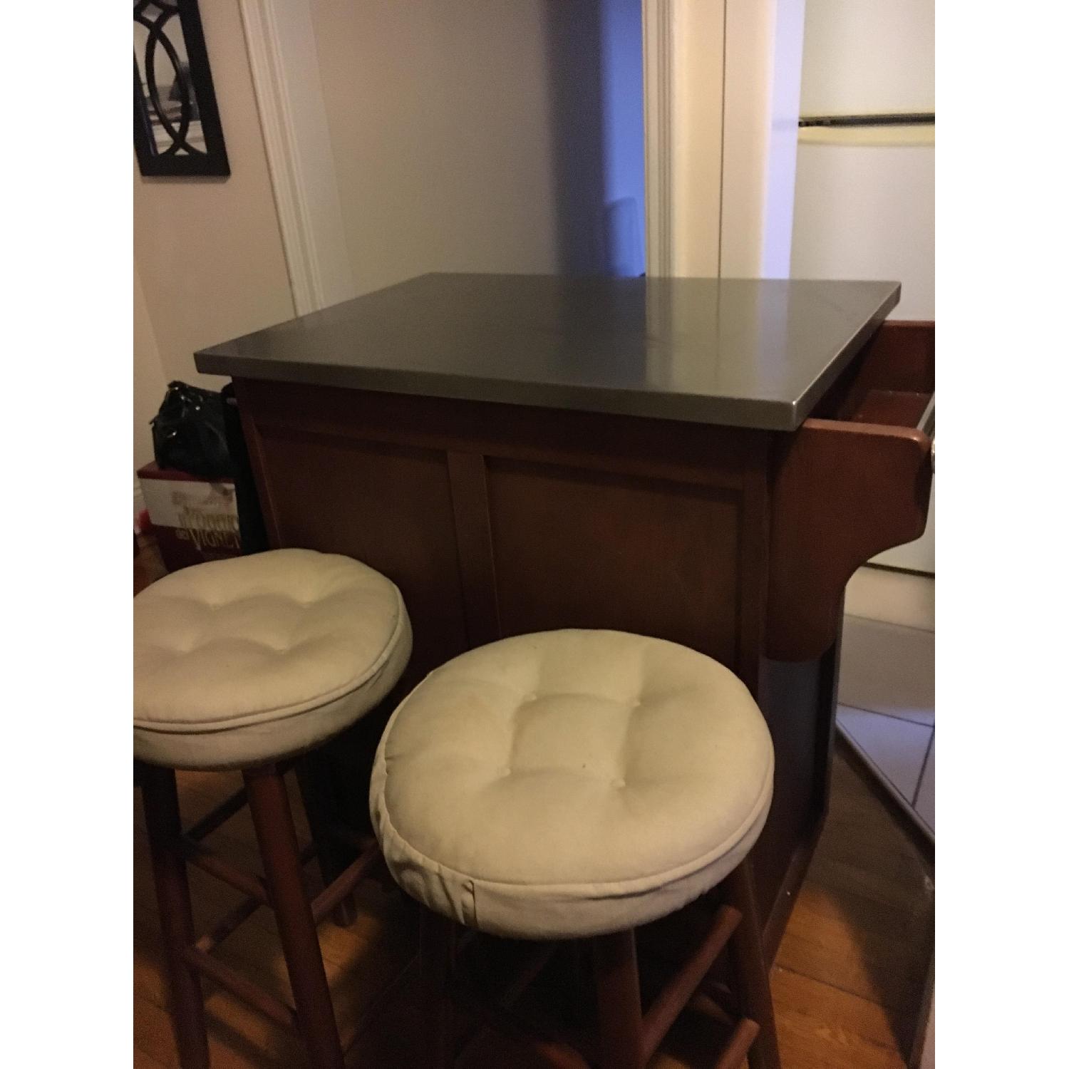 Stainless Steel Top Kitchen island - image-1