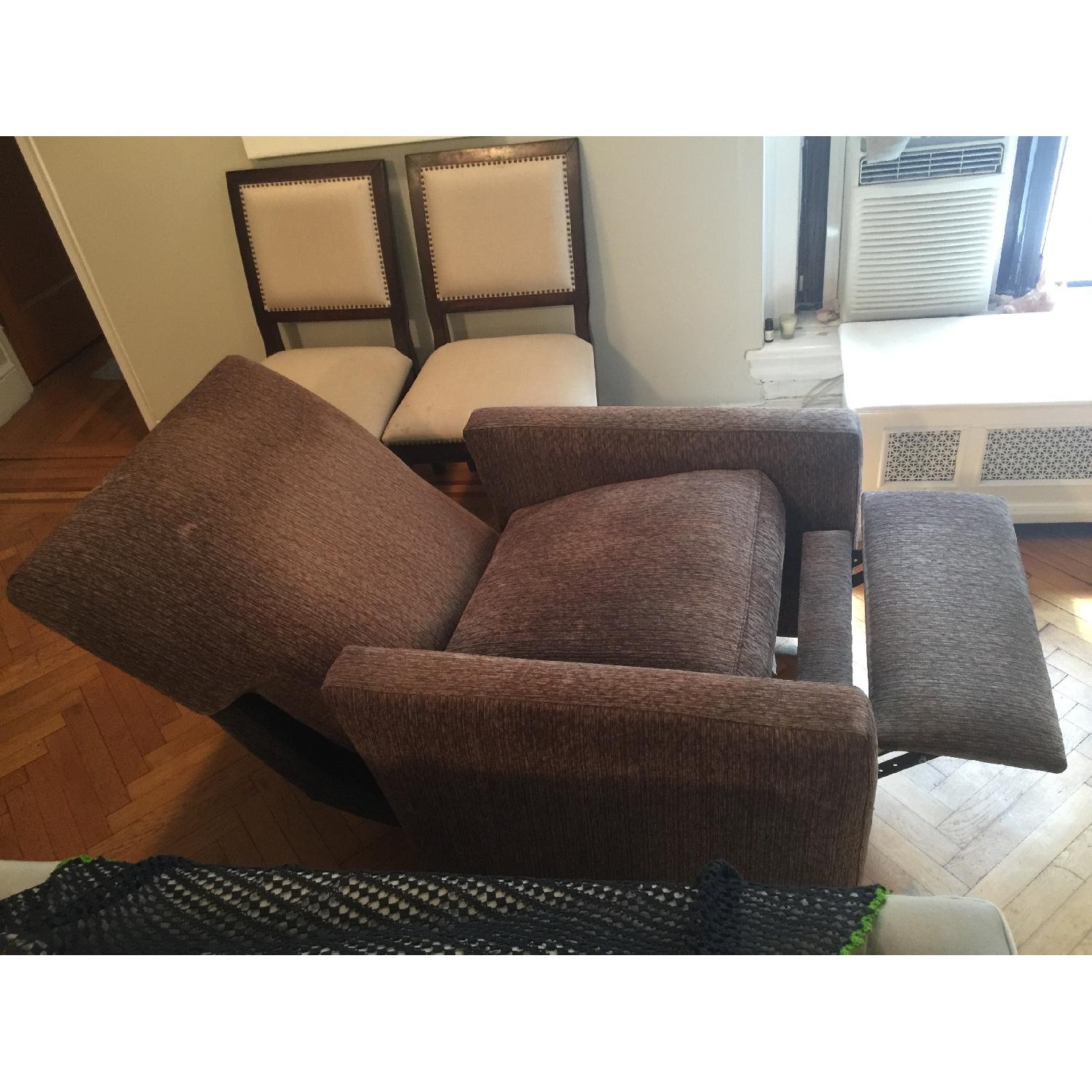 Crate & Barrel Royce Reclining Chair - image-5
