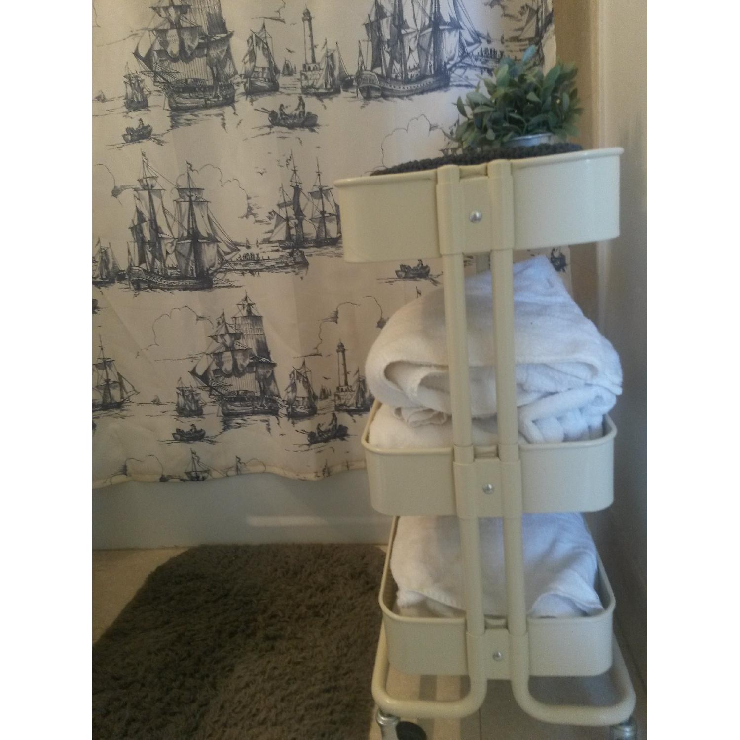 Ikea Kitchen/Bathroom Carts Pair AptDeco